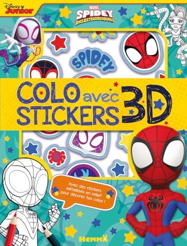 marvel-spidey-coloriage-stickers-3d-d-s-4-ans-pais image 2