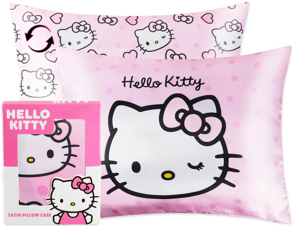 hello-kitty-taie-oreiller-satin-48x66-zip-fermeture image 1