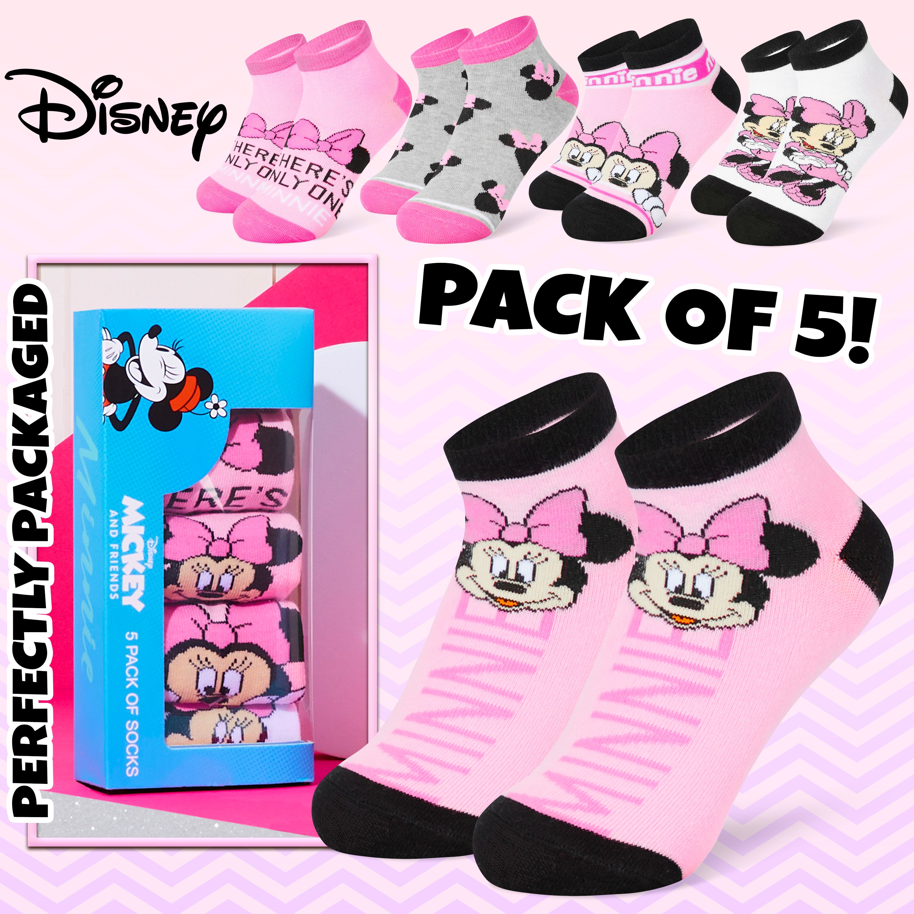 chaussettes-disney-fille-basses-coton-lot-de-5 image 6