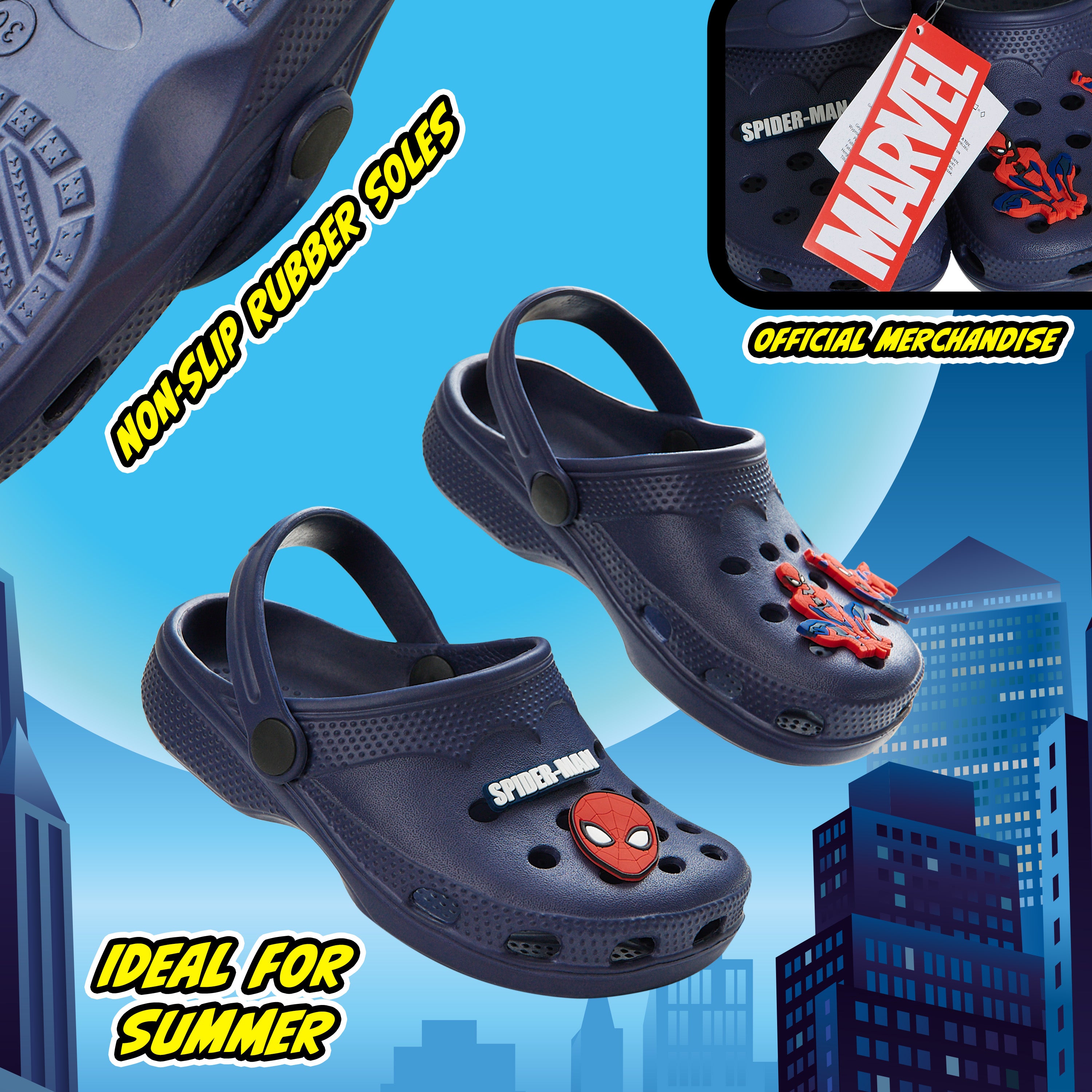 marvel-spiderman-sabots-gar-on-clogs-bleu-marine-28 image 4