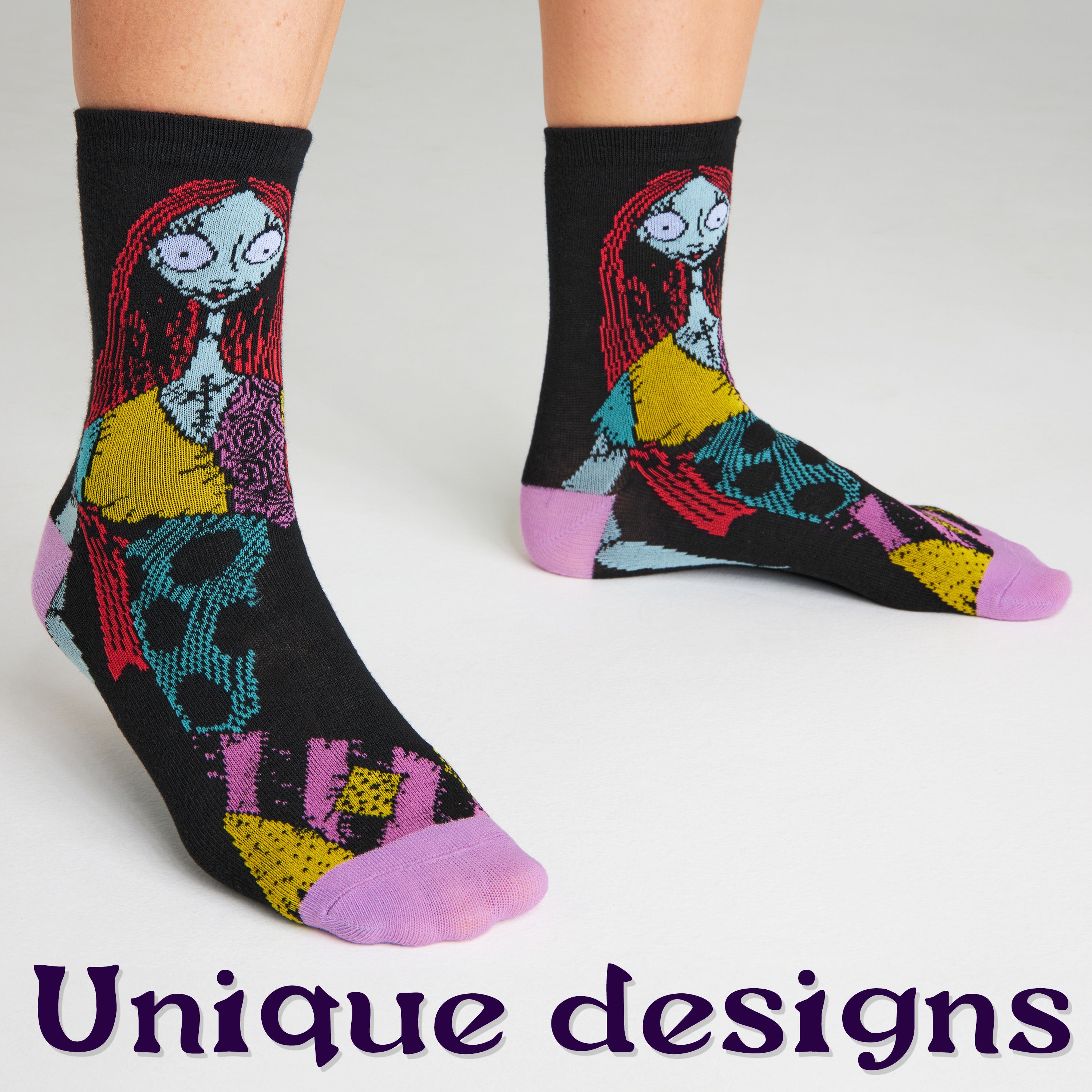disney-chaussettes-fantaisie-femme-lot-5-coton-taille-unique image 2