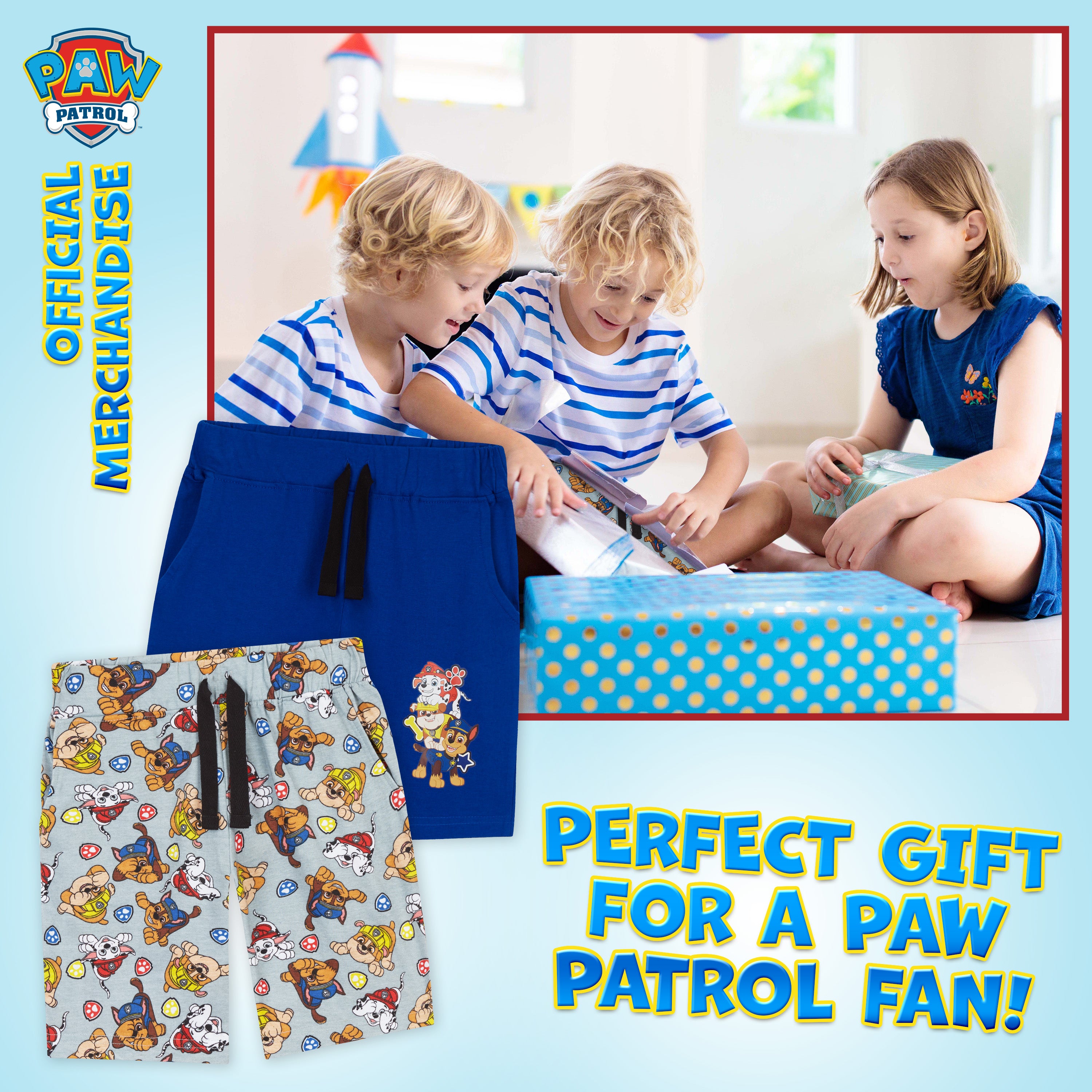 pat-patrouille-short-gar-on-lot-2-coton-5-6-ans-poches image 3