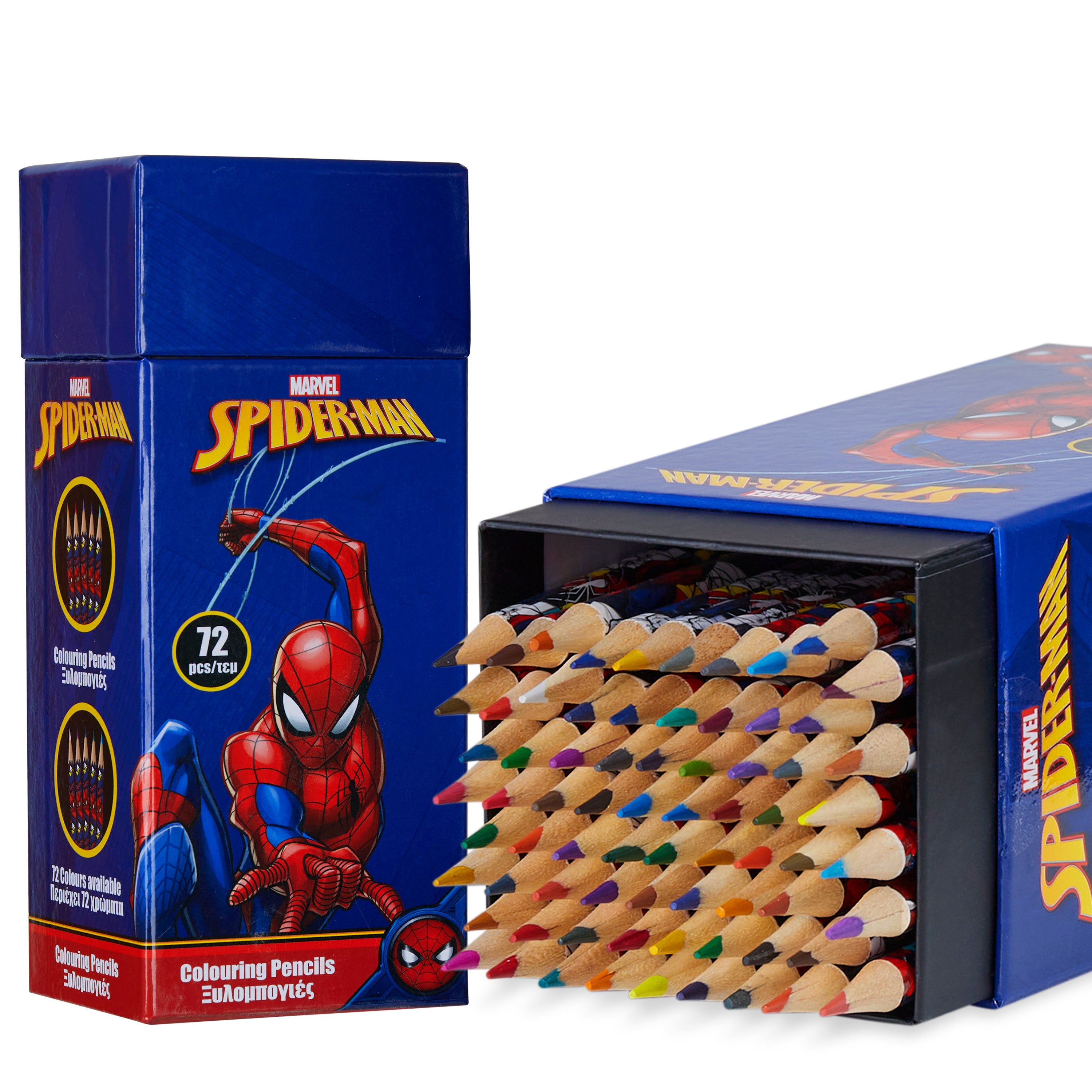 marvel-spiderman-coffret-72-crayons-de-couleur-enfant image 1