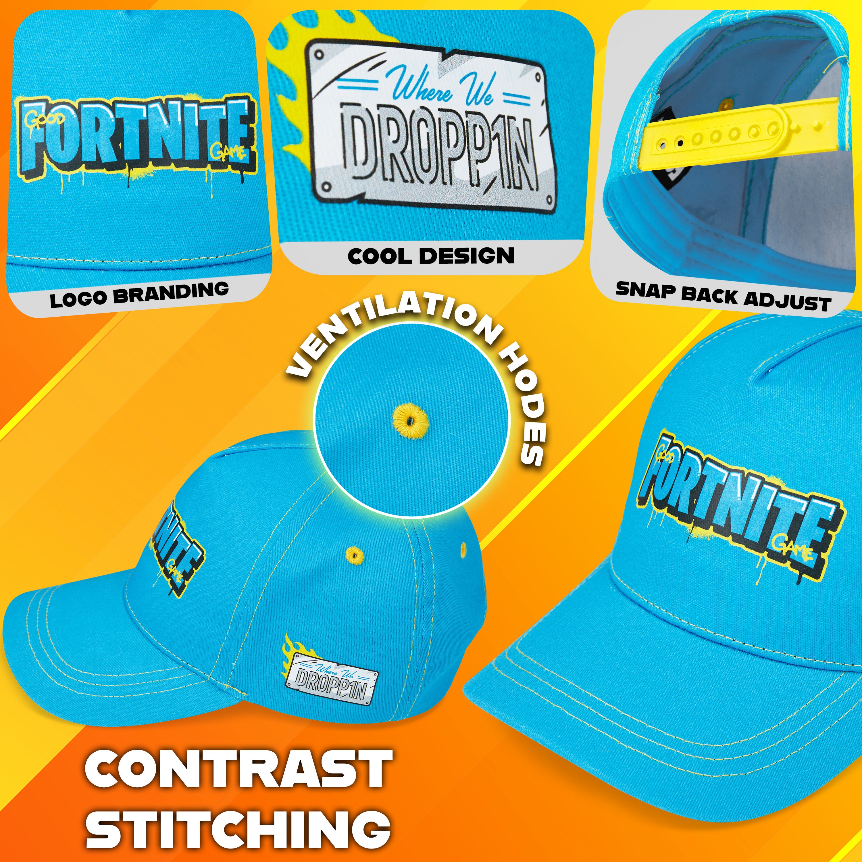fortnite-casquette-enfant-baseball-r-glable-gamer image 4