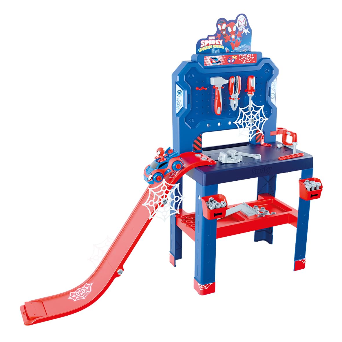 smoby-spidey-bricolo-center-tabli-bricolage-90-accessoires-3-ans image 1