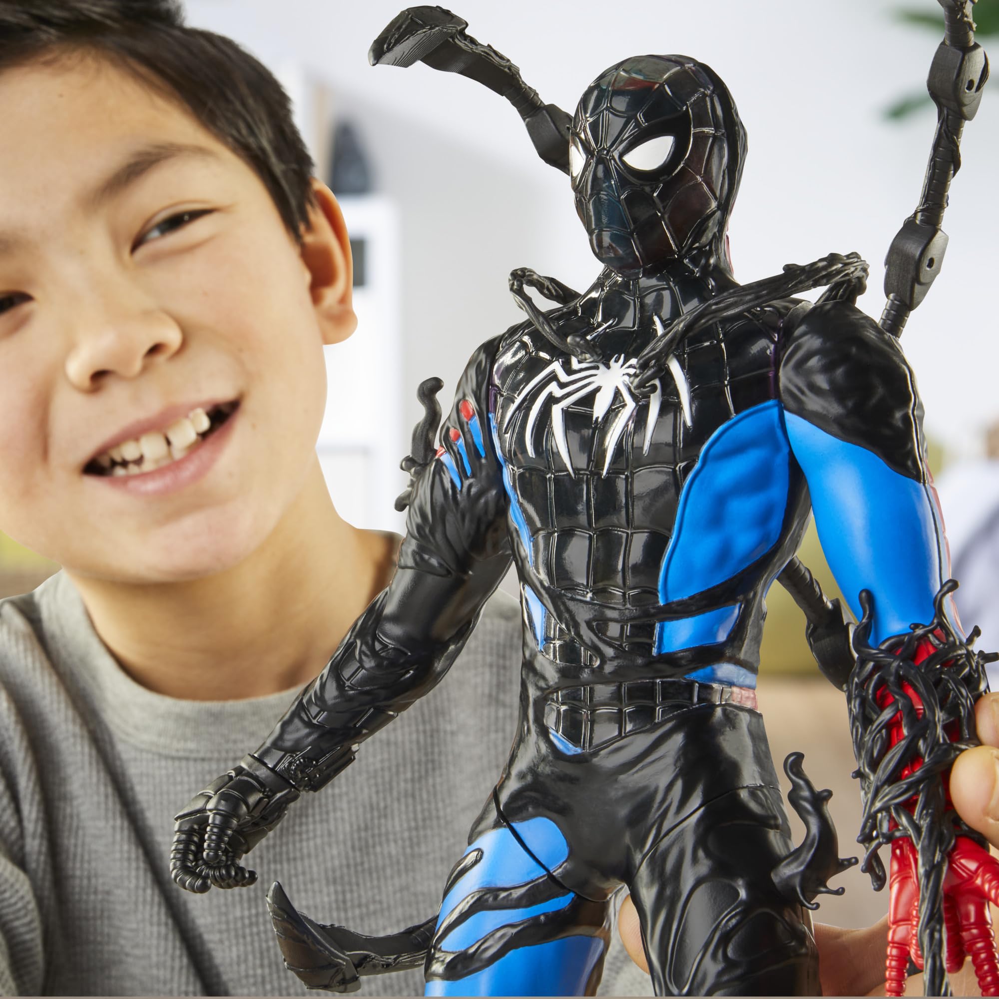 marvel-venomversus-spider-man-figurine-28-cm-noir-symbiote image 4