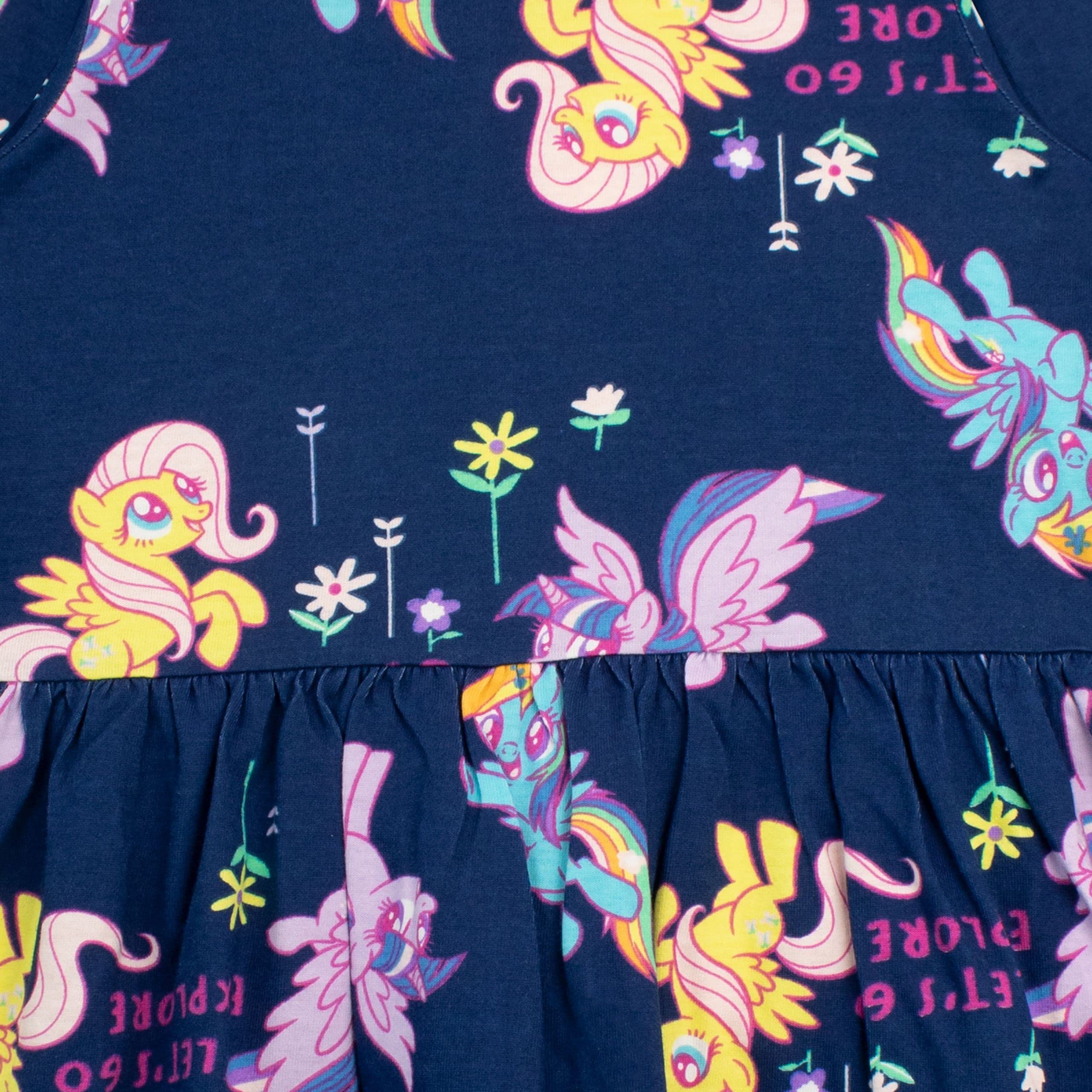 my-little-pony-robe-fille-bleu-marine-3-4-ans-manches-longues image 2