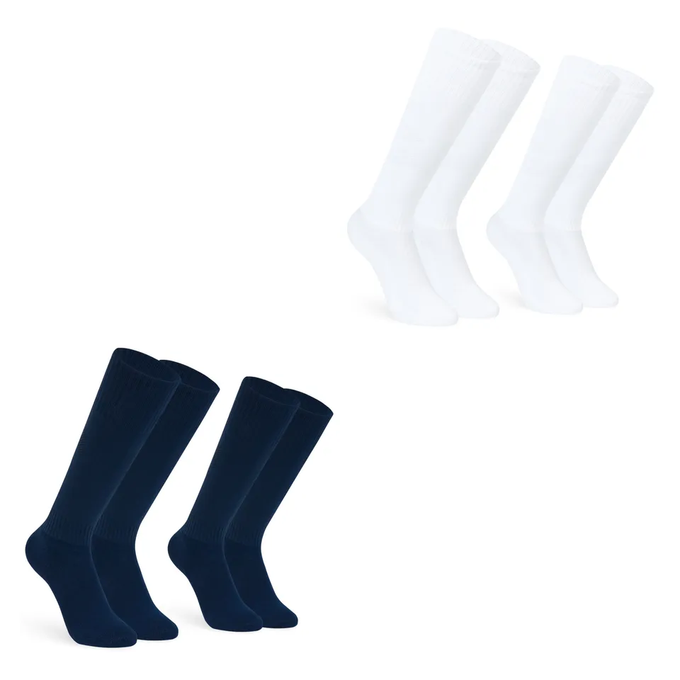 get-trend-chaussettes-hautes-enfant-sport-lot-de-2-blanc image 1