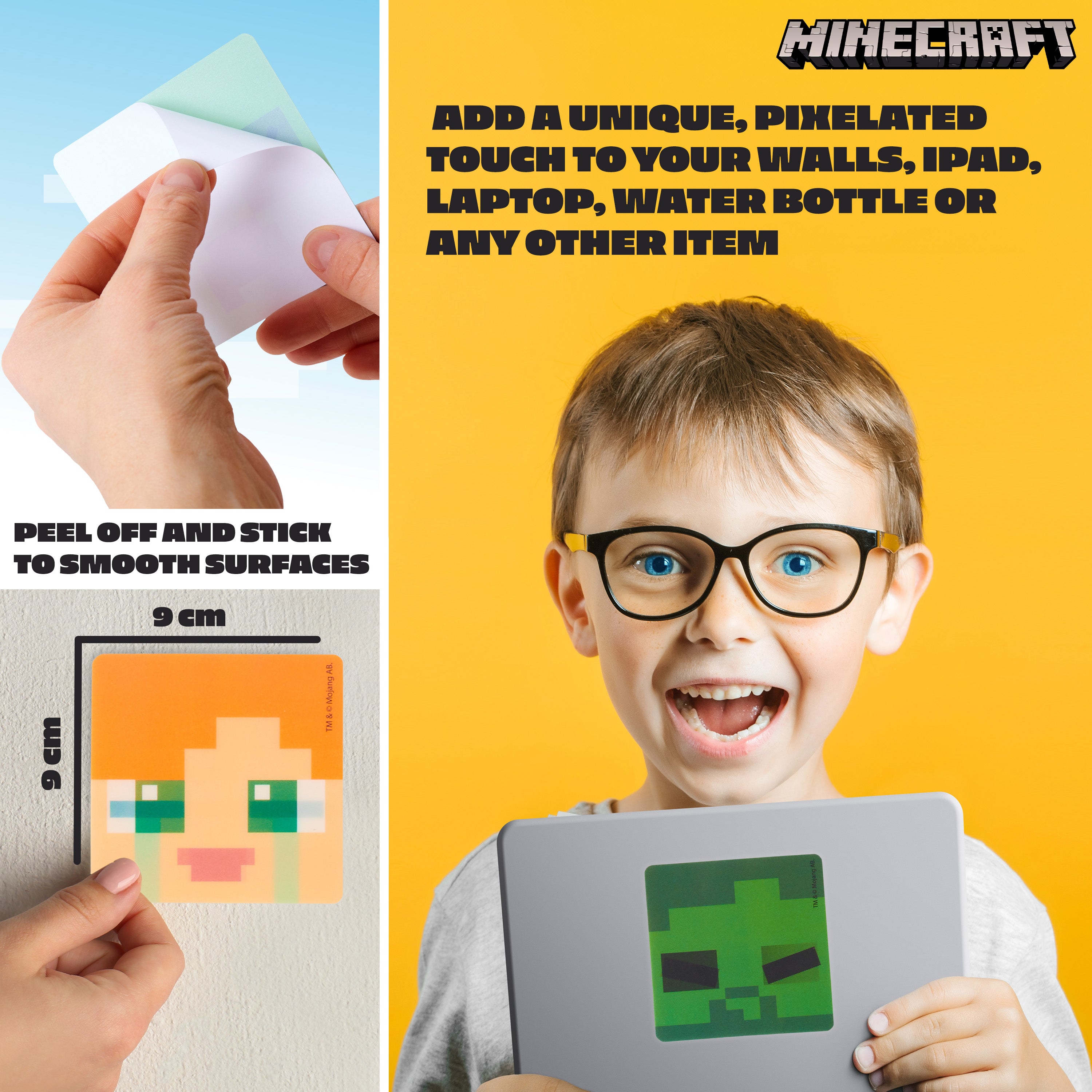minecraft-stickers-3d-enfant-lot-de-5-effet-lenticulaire image 5