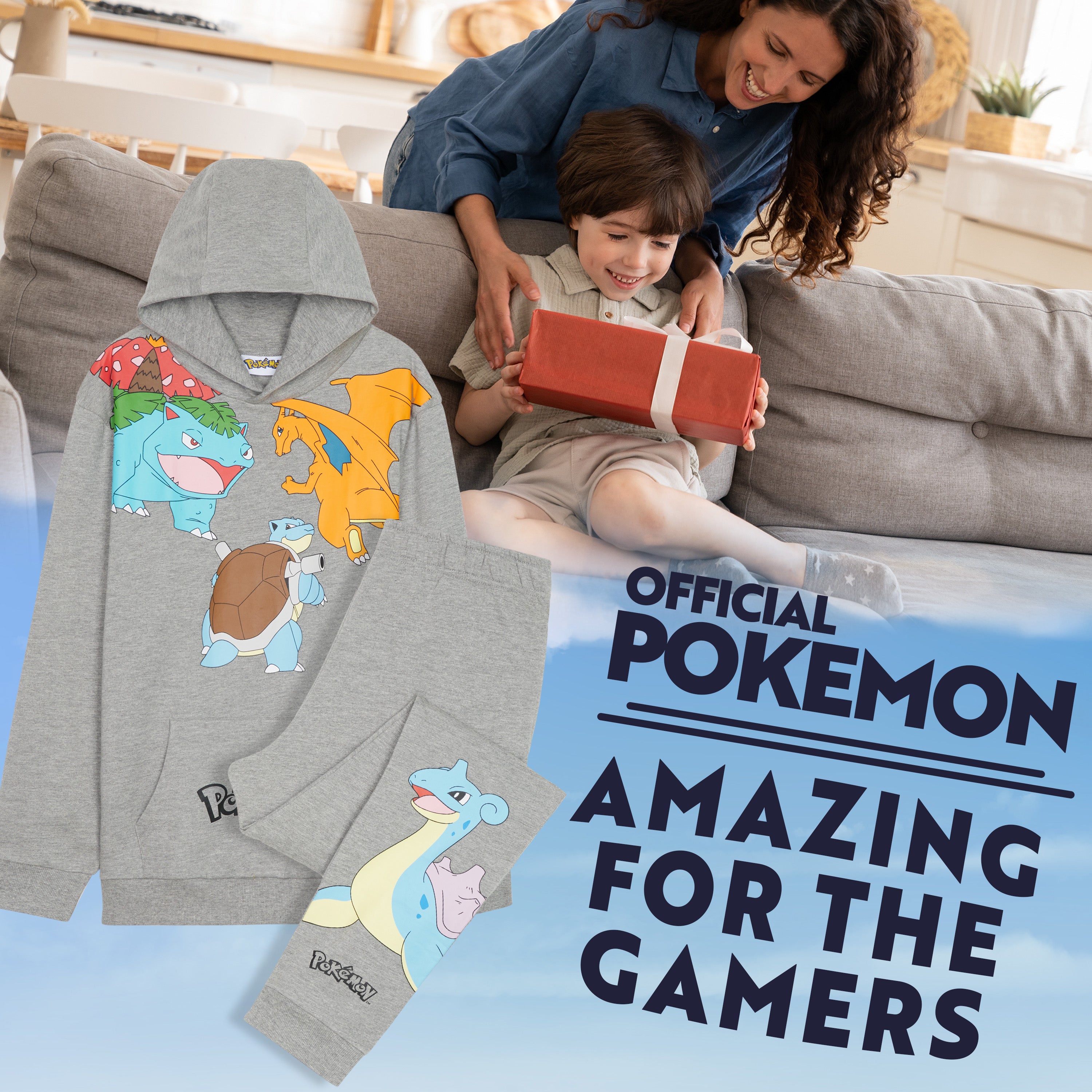 pok-mon-surv-tement-enfant-gar-on-sweat-jogging-9-10-ans image 2