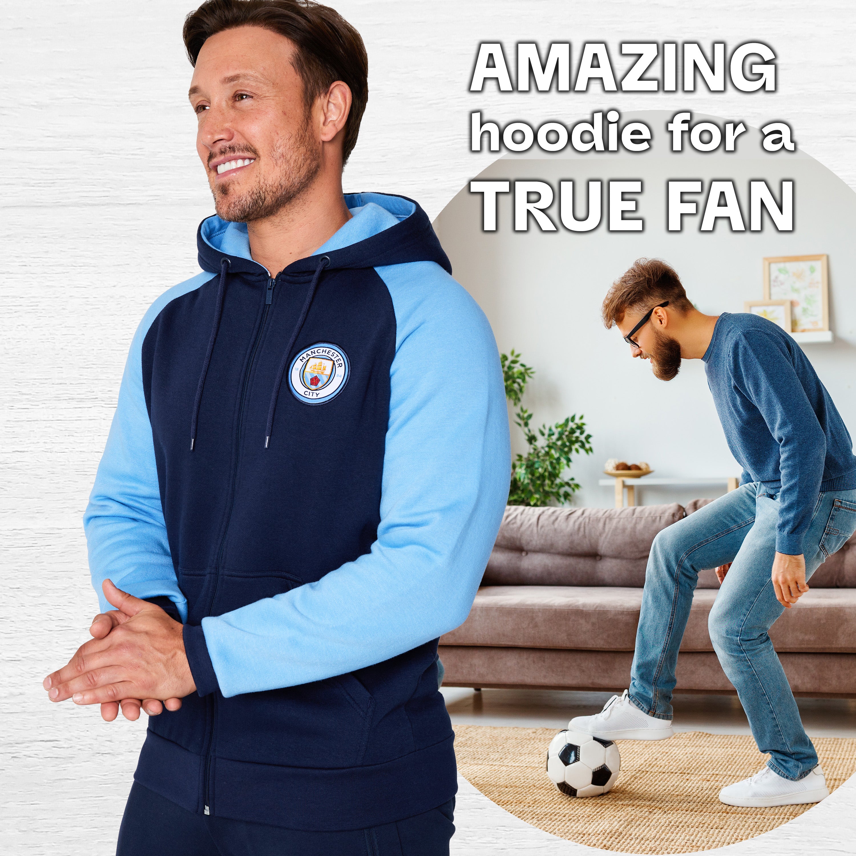manchester-city-sweat-zipp-homme-capuche-poches-taille-l image 2