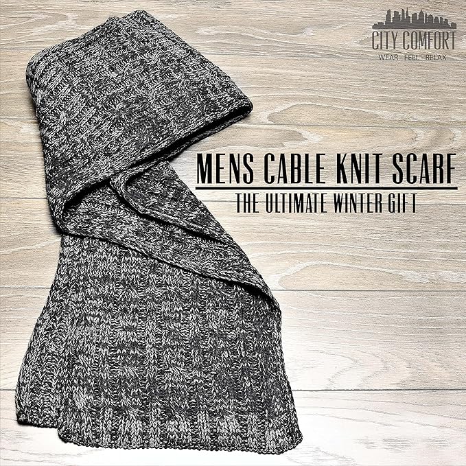 citycomfort-charpe-homme-tricot-e-hiver-chaude-douce image 2