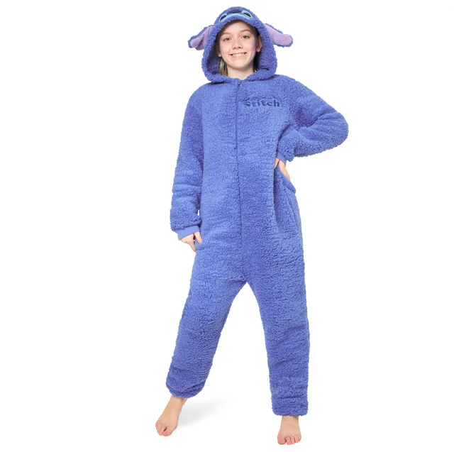 disney-stitch-onesie-enfant-polaire-capuche-7-15-ans image 1