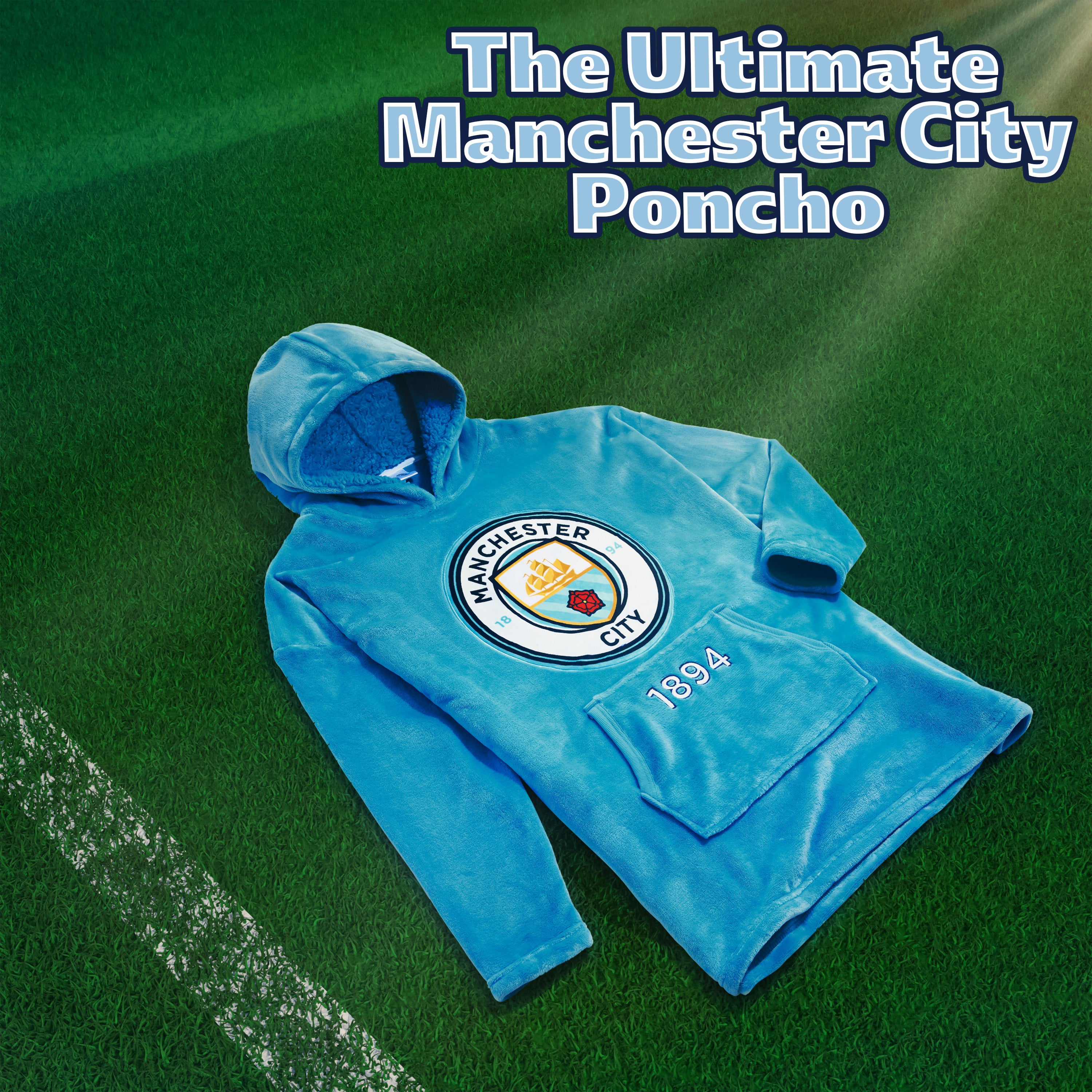 manchester-city-sweat-plaid-oversize-homme-polaire-bleu image 3