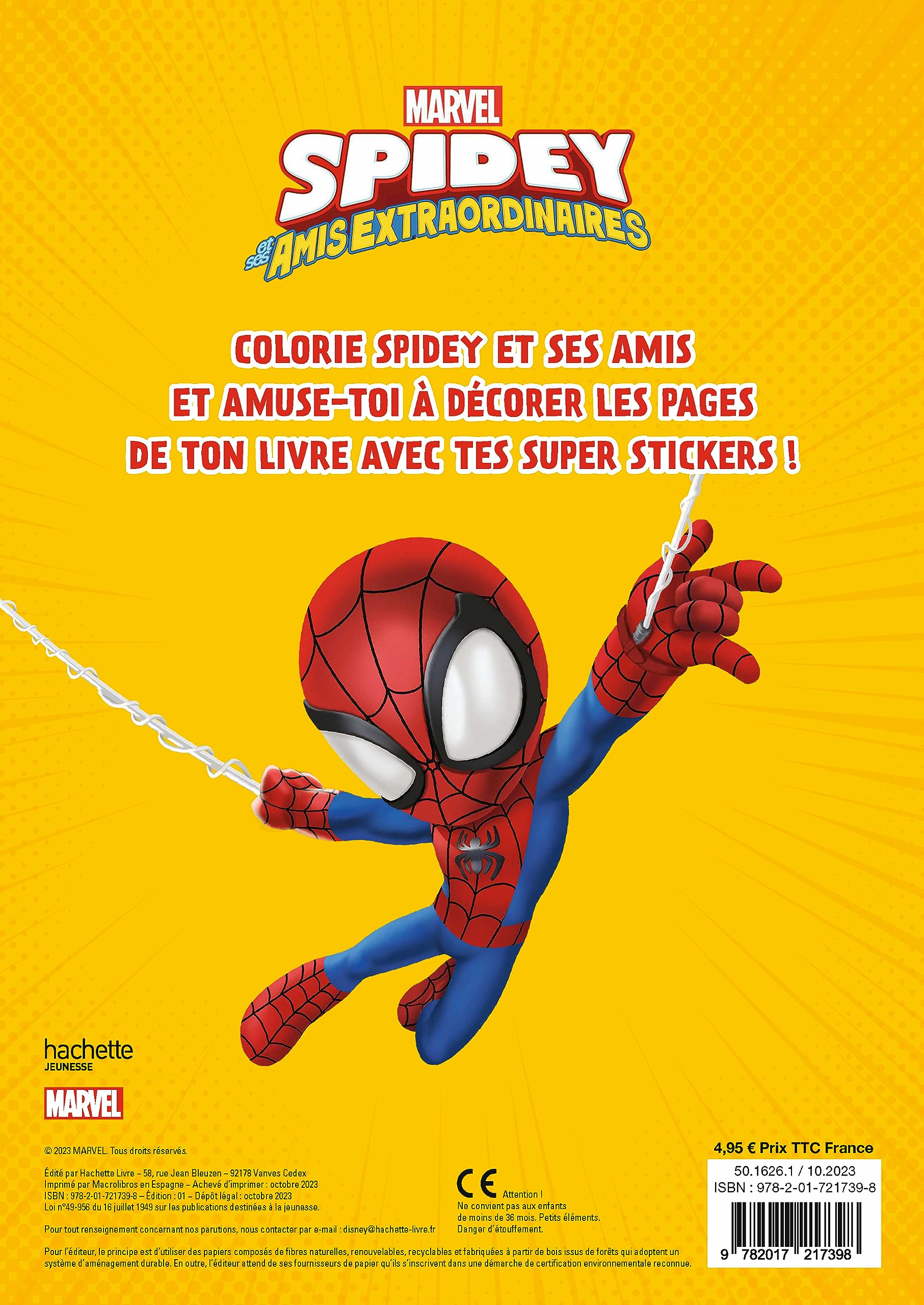 spidey-et-ses-amis-coloriages-avec-stickers-livre-marvel image 2