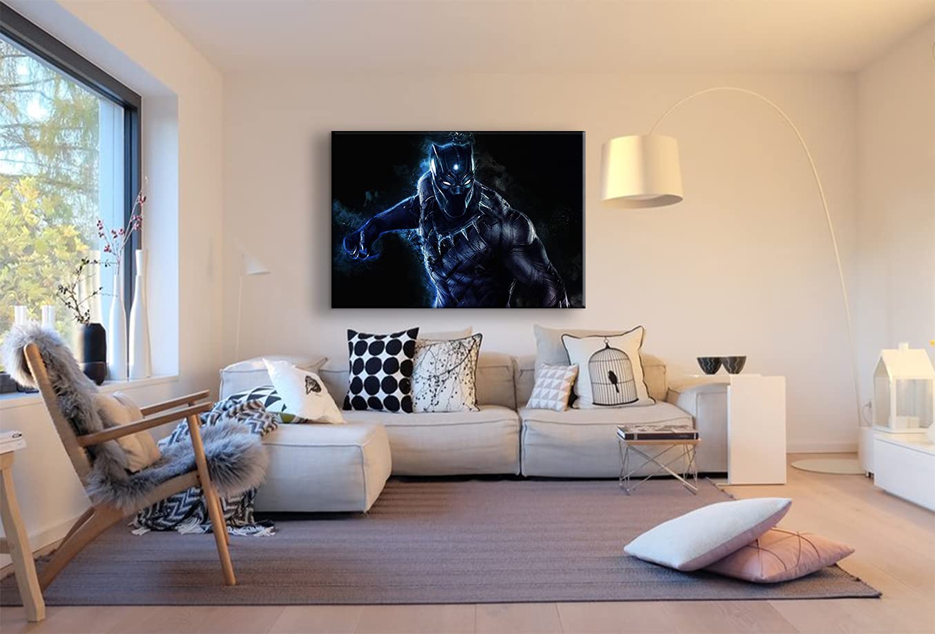 marvel-black-panther-toile-murale-multicolore-70x50-cm image 2