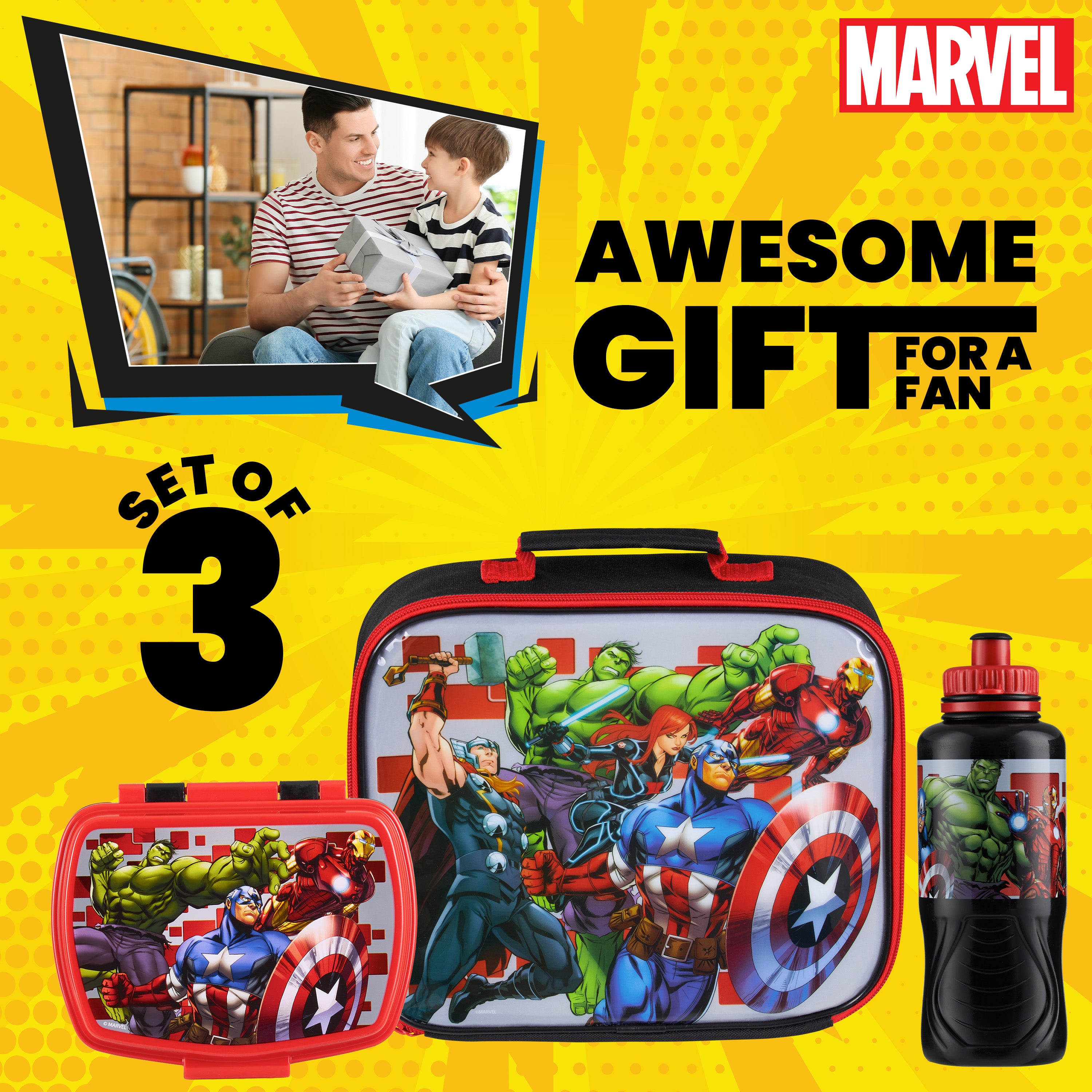 marvel-avengers-set-go-ter-3-pi-ces-isotherme-430-ml image 3