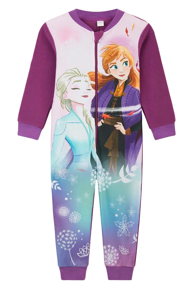 disney-reine-des-neiges-pyjama-combinaison-fille-anna-elsa image 1