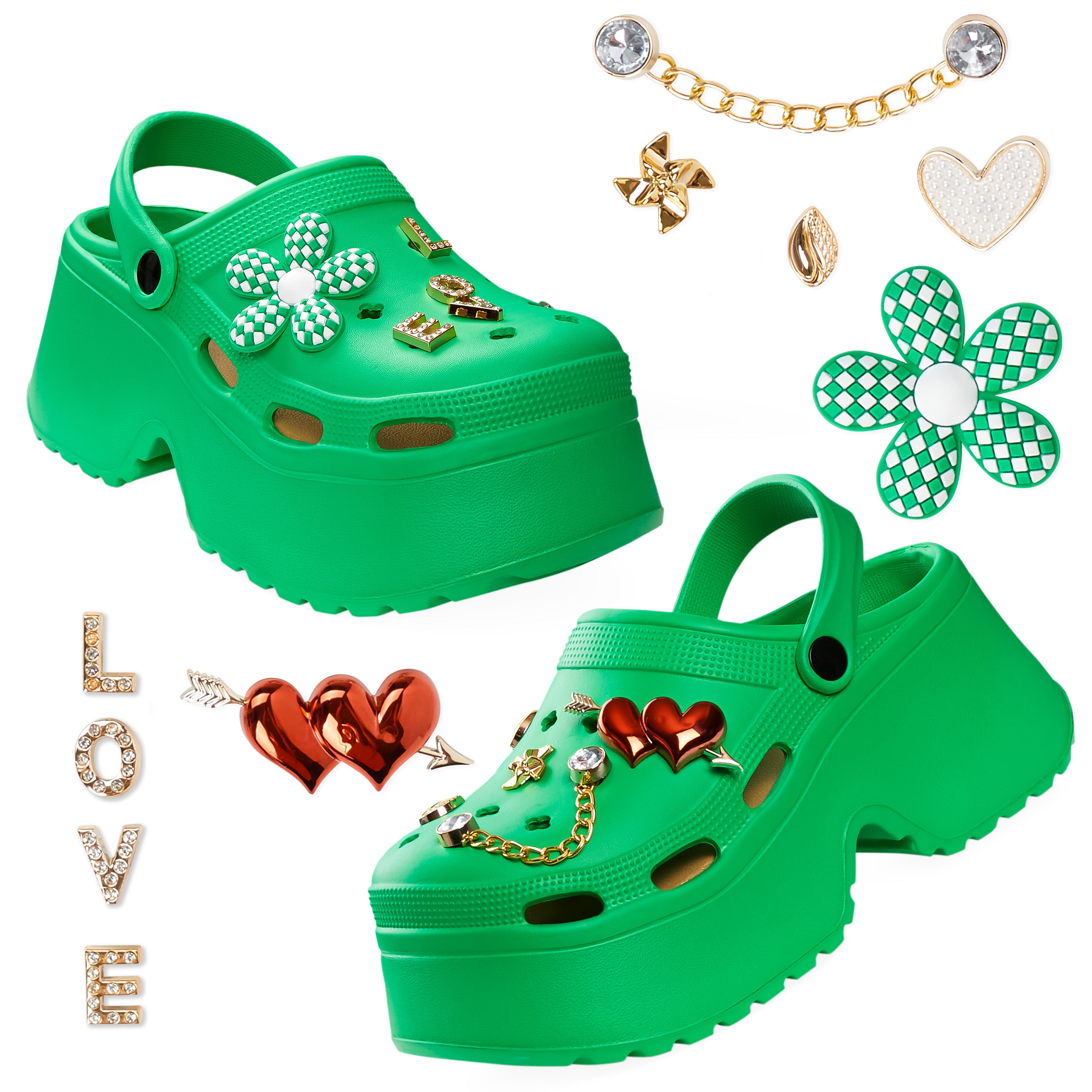 citycomfort-platform-sabots-femme-rose-charms image 7