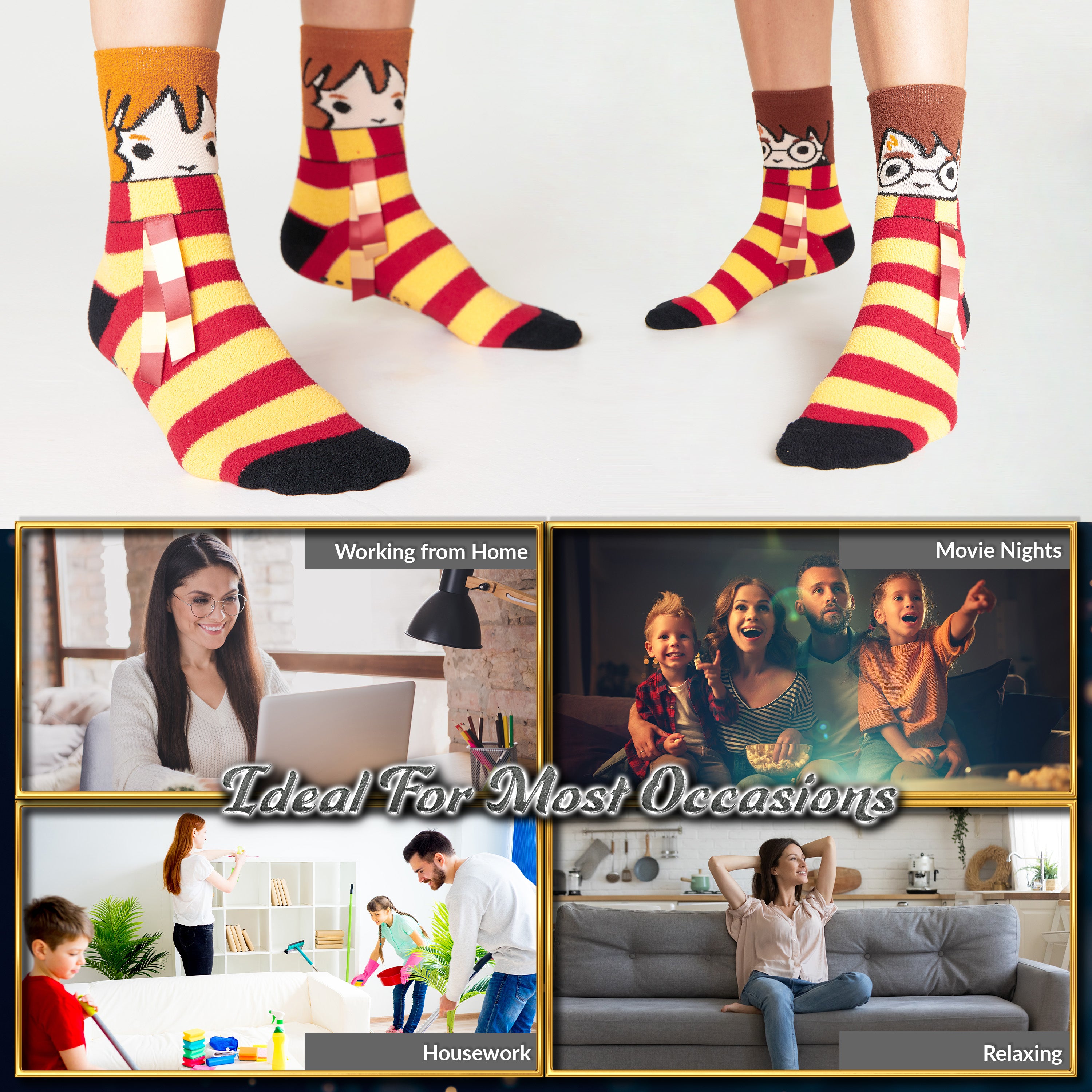 harry-potter-chaussettes-pilou-femme-lot-2-antidarapantes image 6