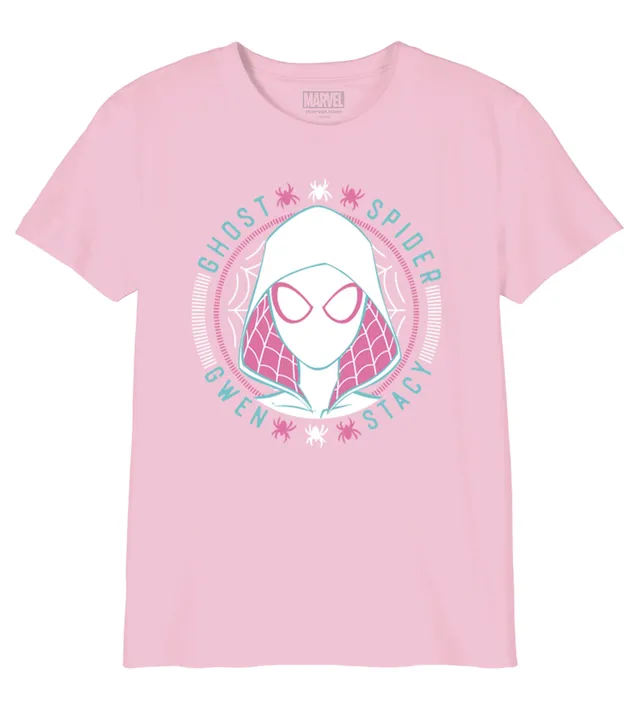 marvel-t-shirt-fille-coton-gris-rose-8-ans image 1