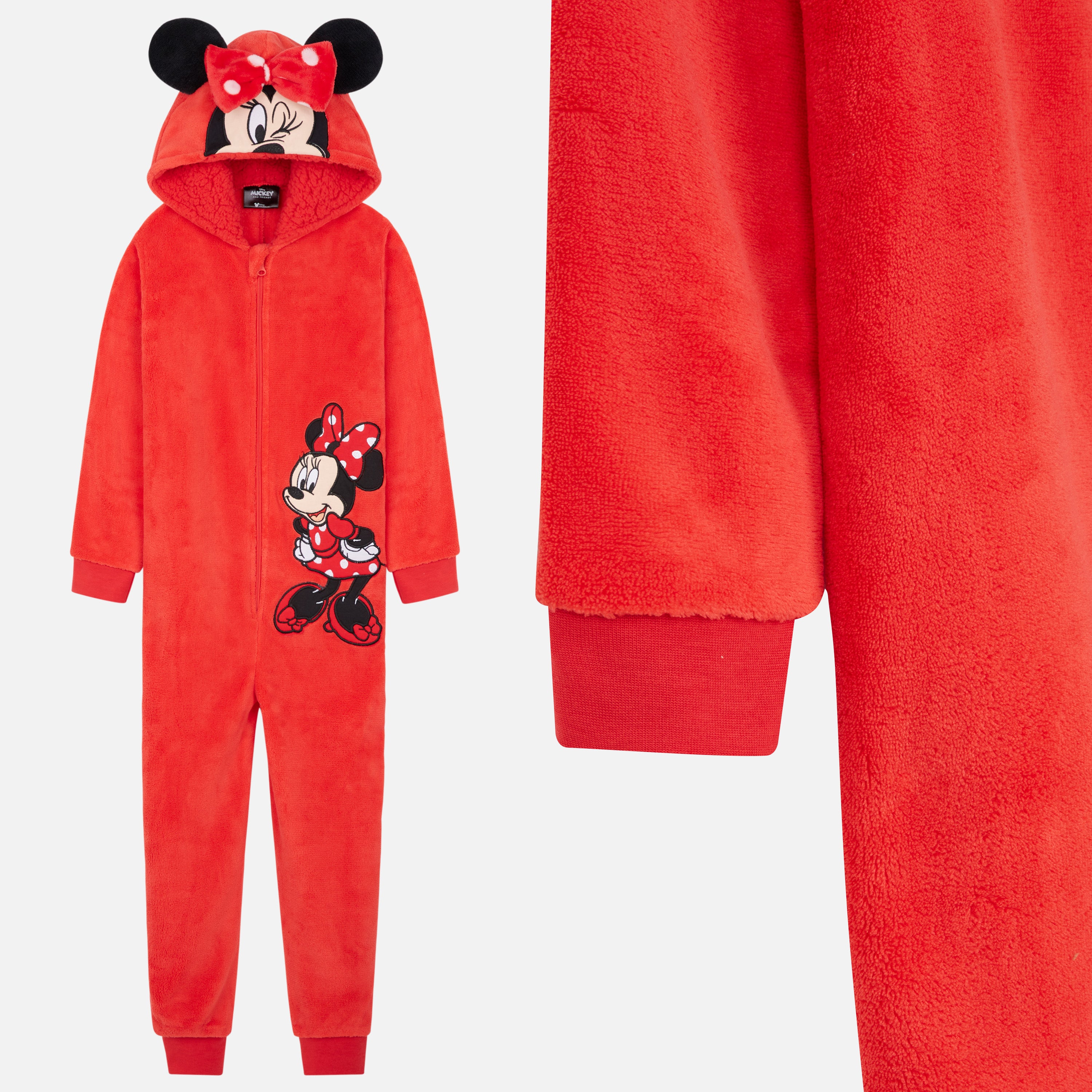 disney-minnie-combinaison-pyjama-polaire-fille-fermeture-zipp-e image 4