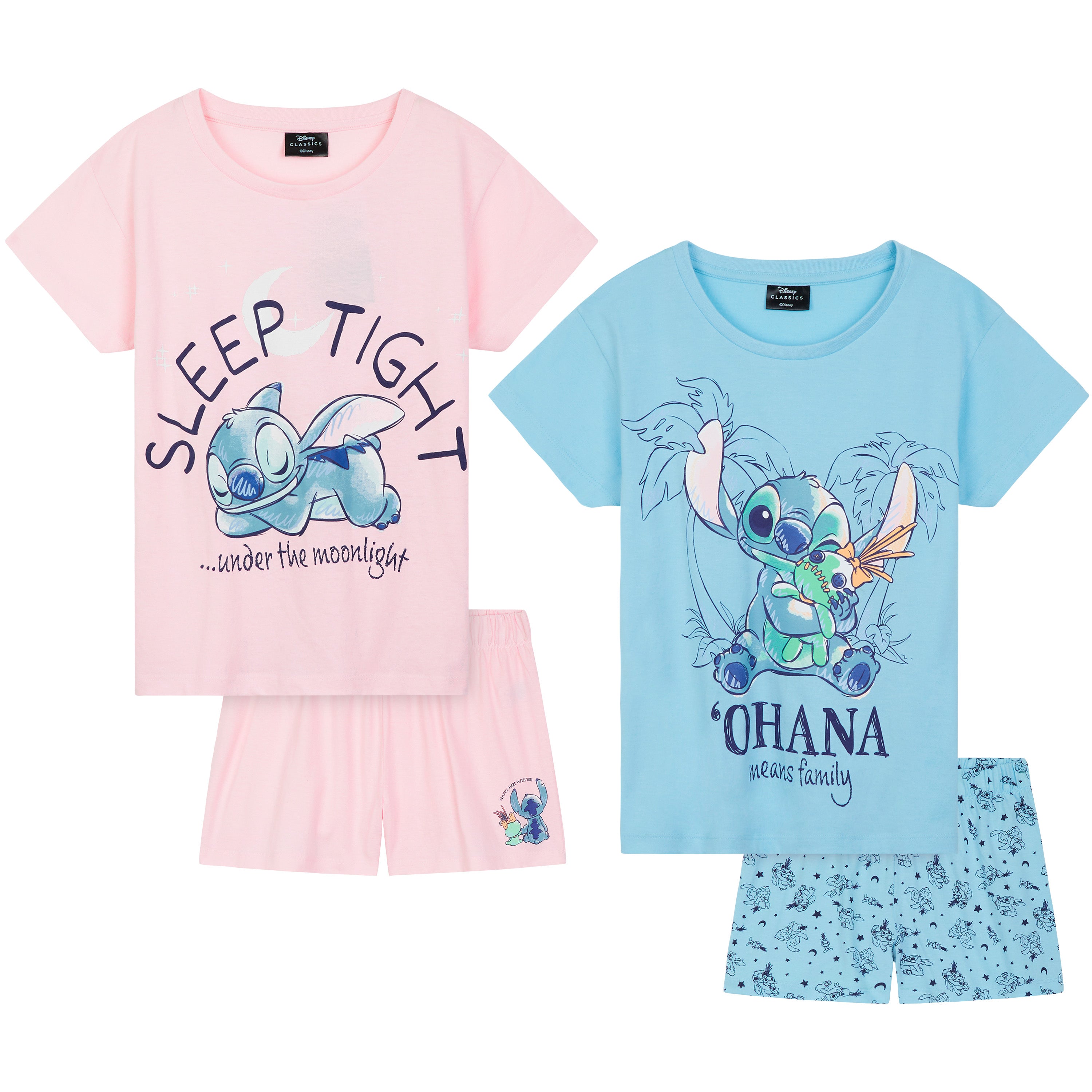 disney-stitch-pyjama-short-femme-coton-lot-de-2 image 1