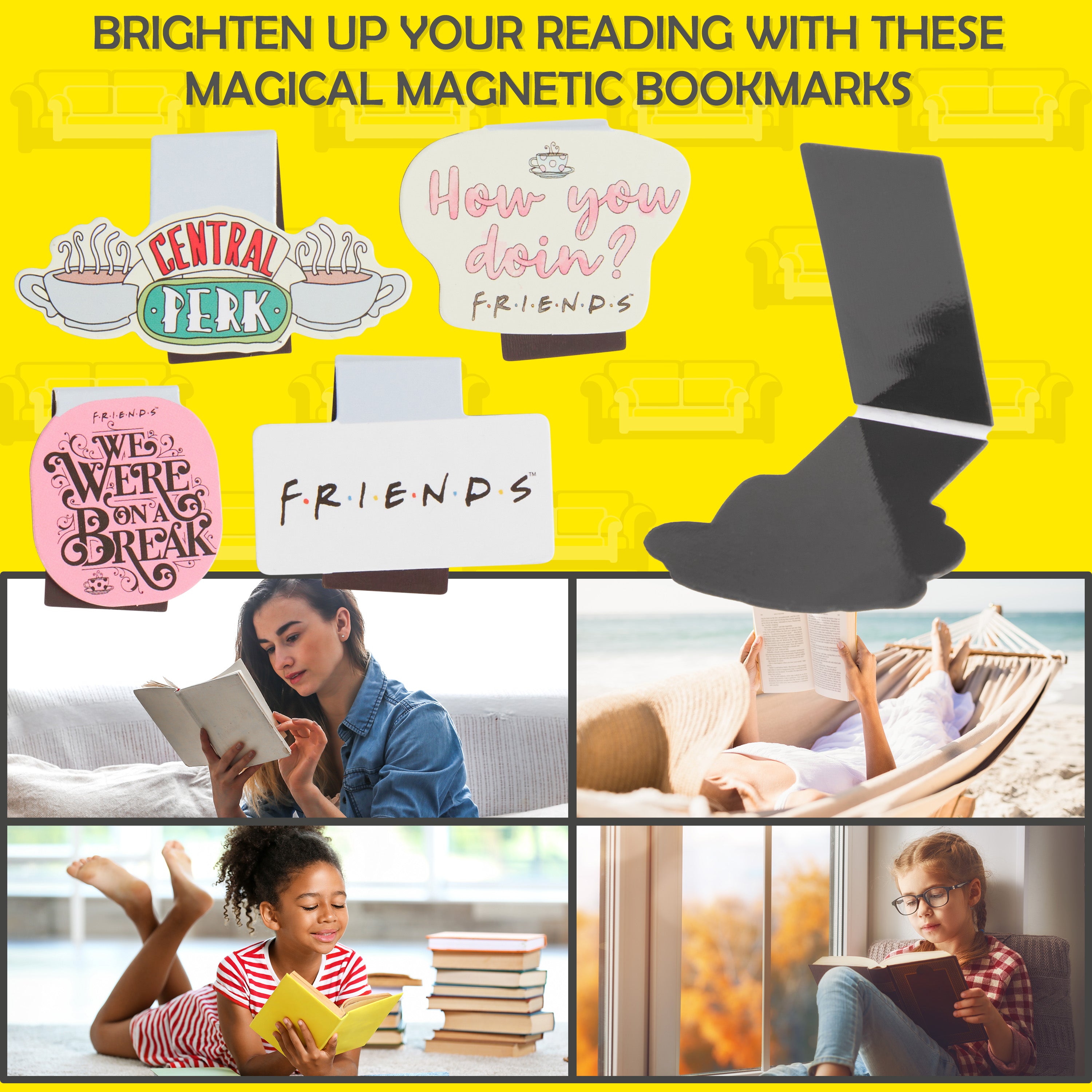 friends-marque-pages-magn-tiques-lot-de-4-clips image 4