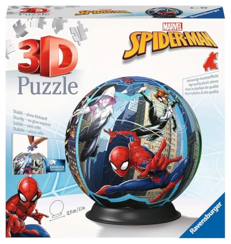 ravensburger-marvel-puzzle-3d-ball-spider-man-72-pi-ces-13-cm image 7