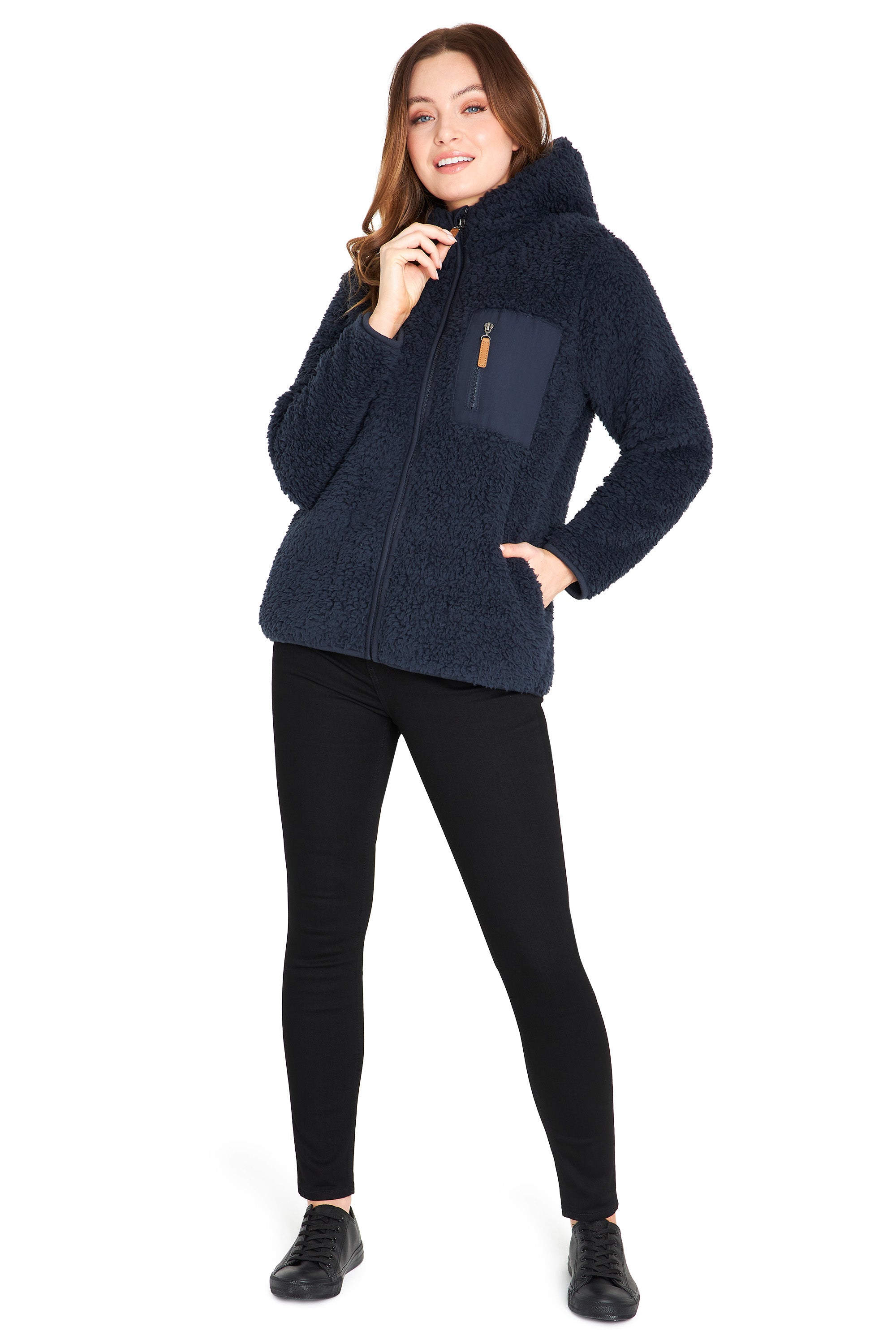 citycomfort-women-sweat-femme-teddy-polaire-noir-taille-m image 8