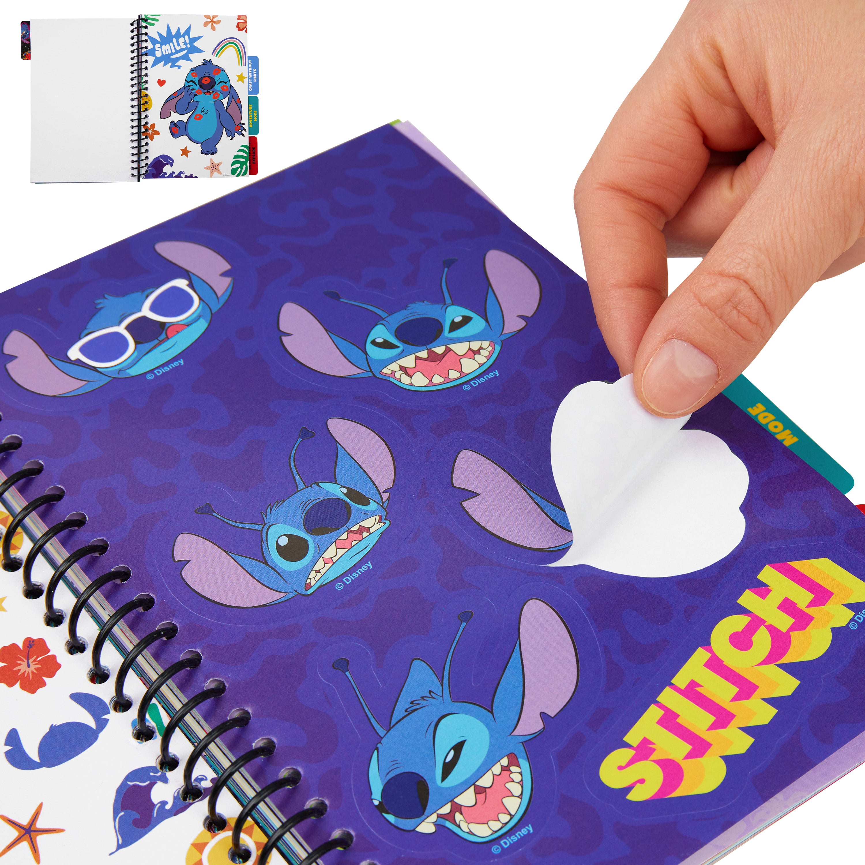 livre-stickers-stitch-disney-28-planches-scrapbooking image 6