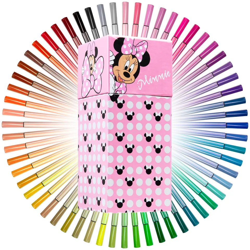 disney-minnie-feutres-coloriage-enfant-rose-lot-60 image 1