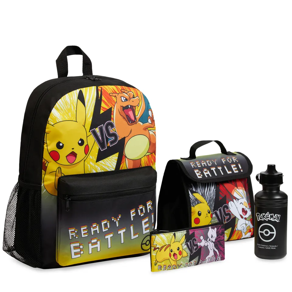 get-trend-school-supplies-pok-mon-cartable-4-pi-ces-pikachu image 1