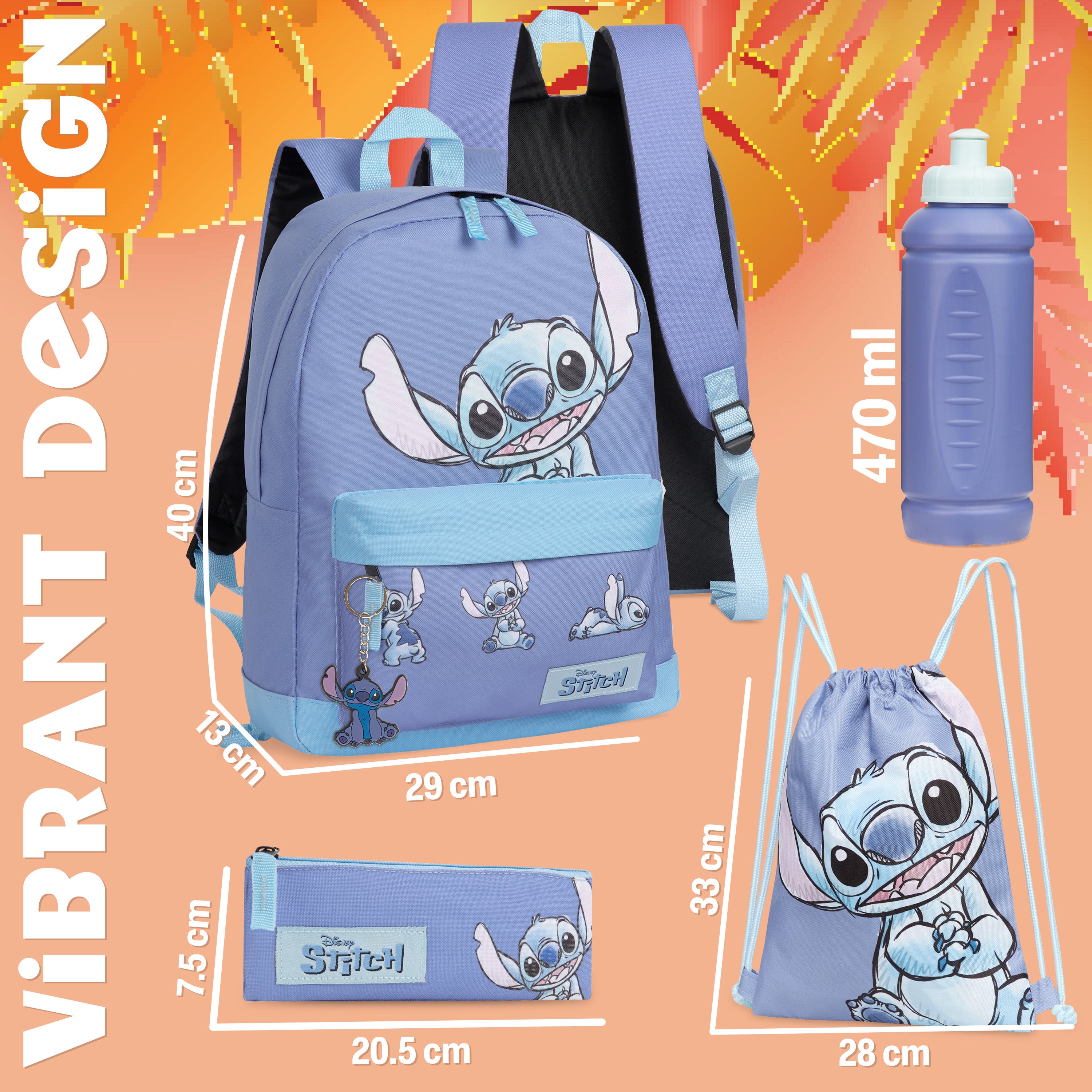 get-trend-stitch-cartable-fille-set-5-pi-ces-sac-dos image 5
