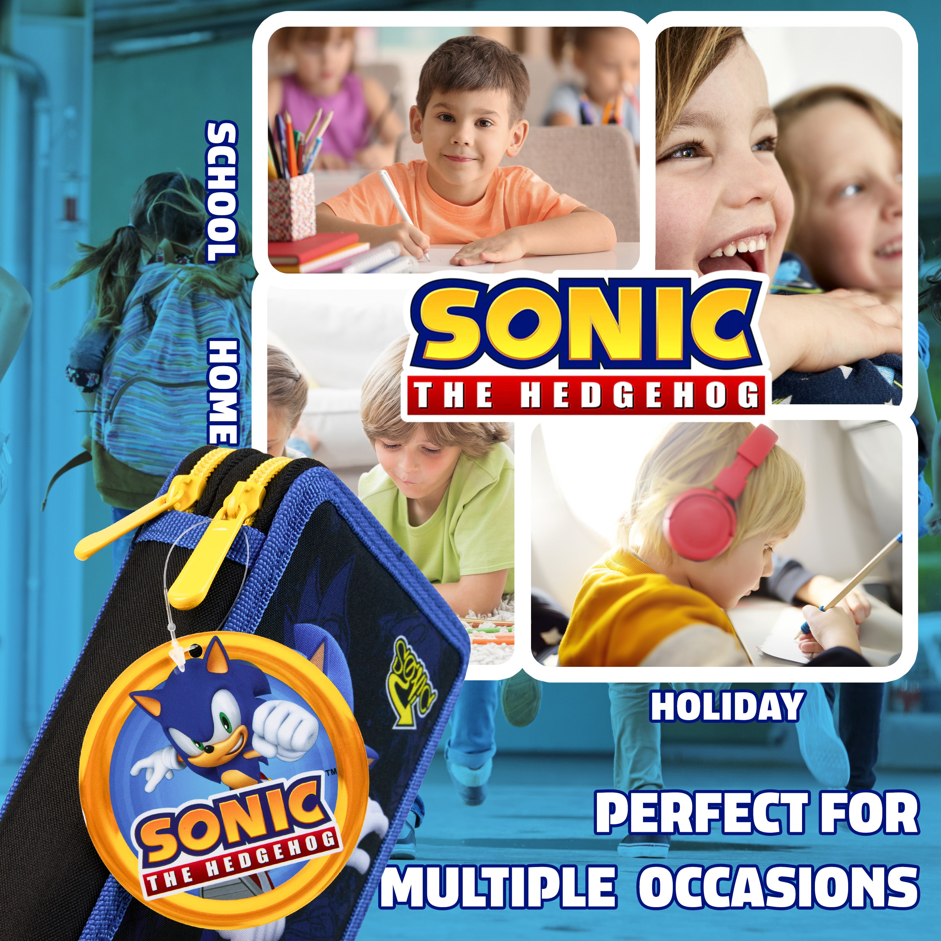 get-trend-school-trousse-sonic-garnie-2-compartiments image 5
