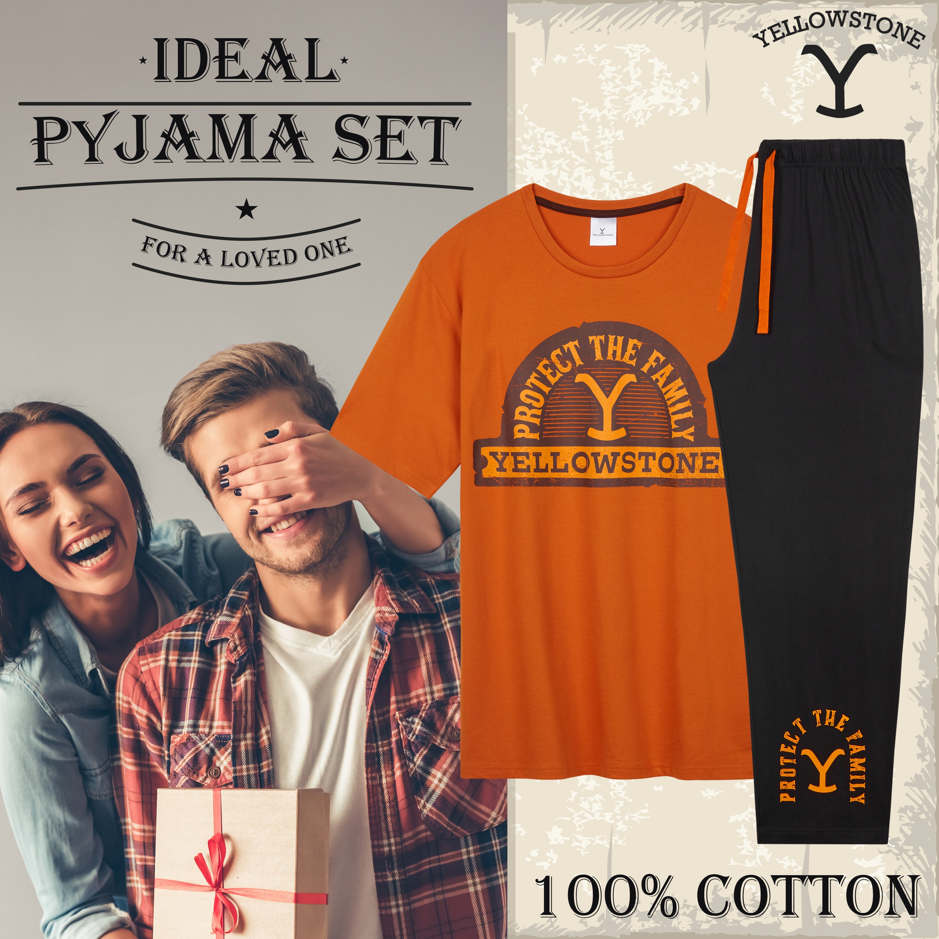 yellowstone-men-ensemble-pyjama-homme-coton-2-pi-ces image 3