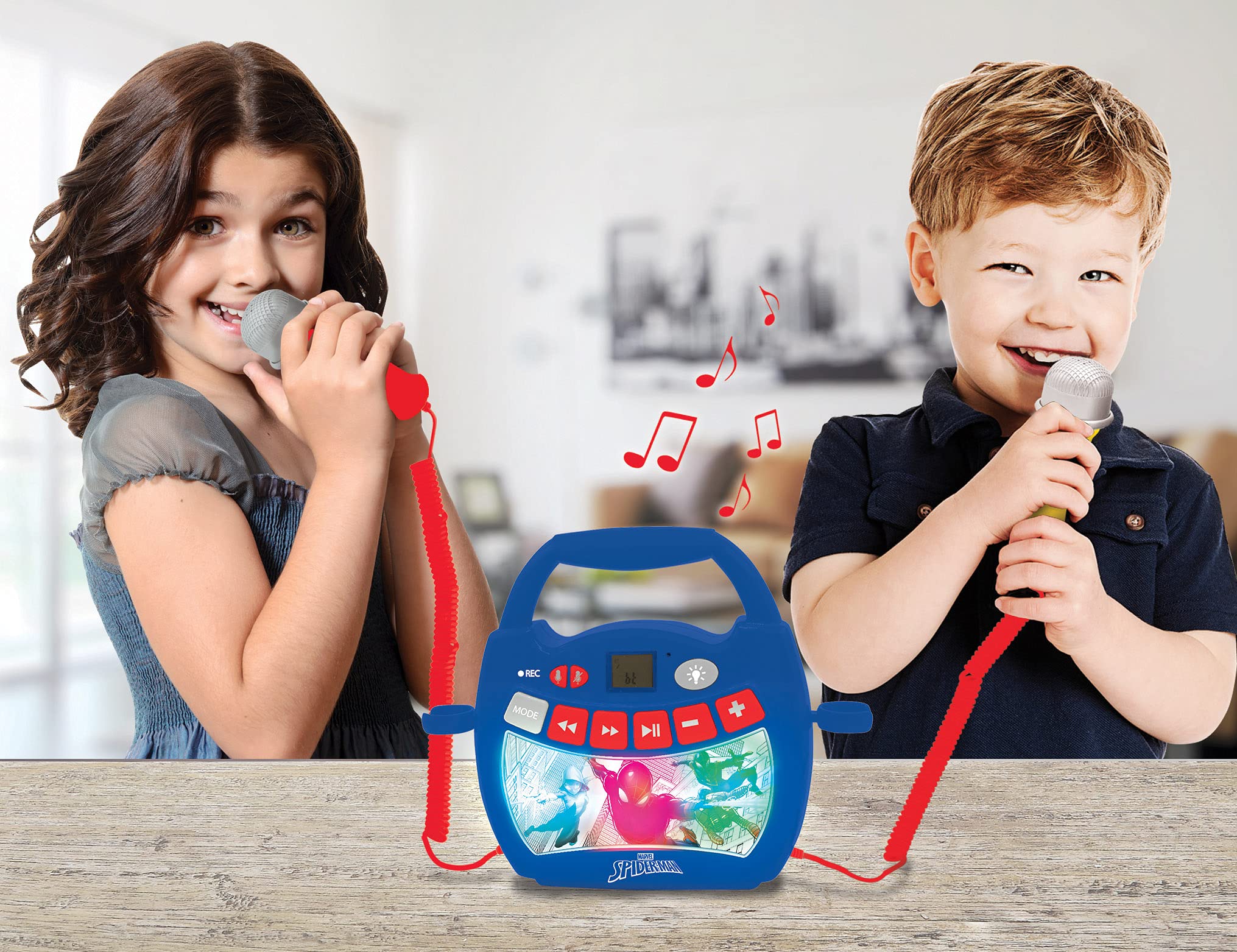 lexibook-spider-man-mp320spz-karaok-enfant-bluetooth image 5