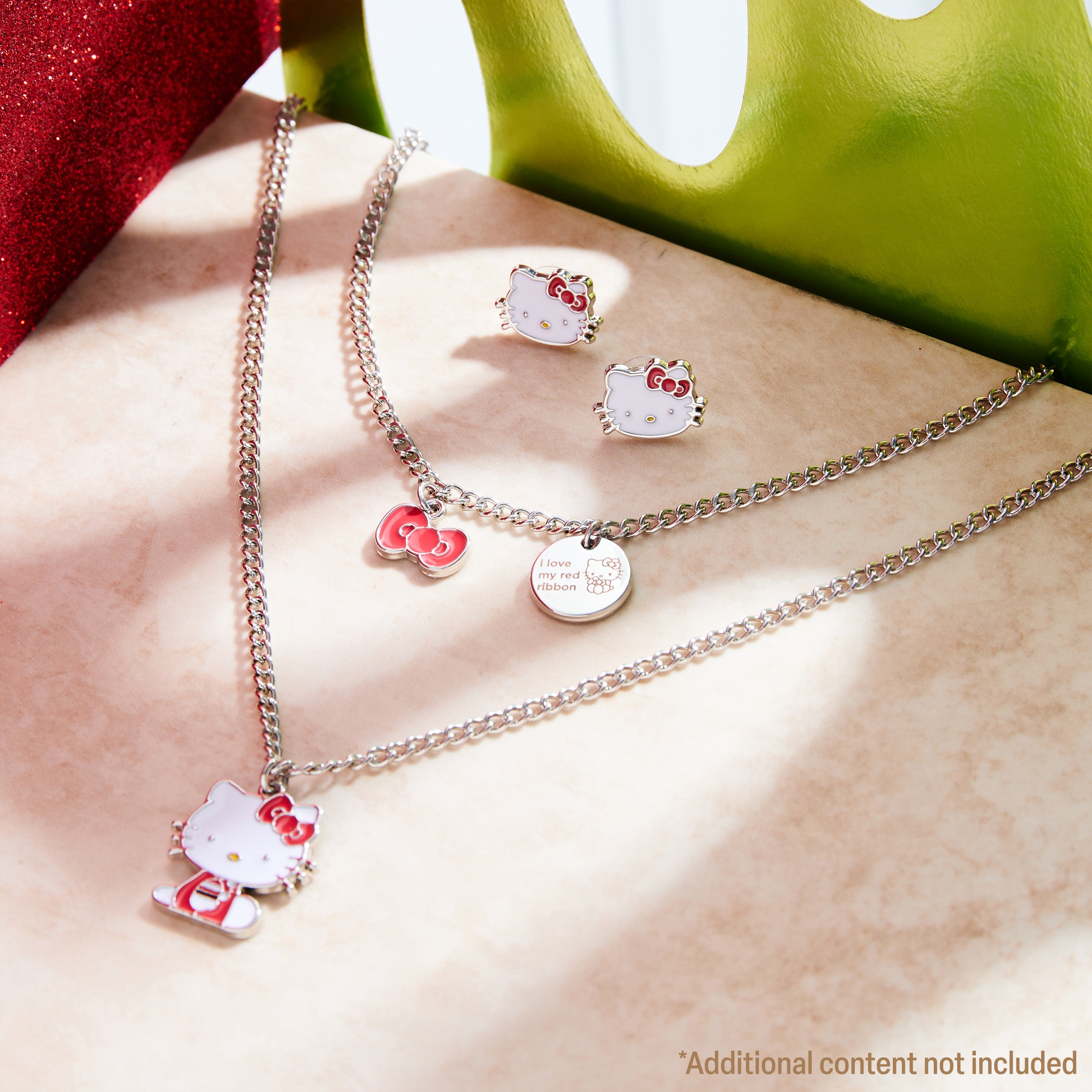 hello-kitty-girls-parure-bijoux-fille-argent-3-pi-ces image 3