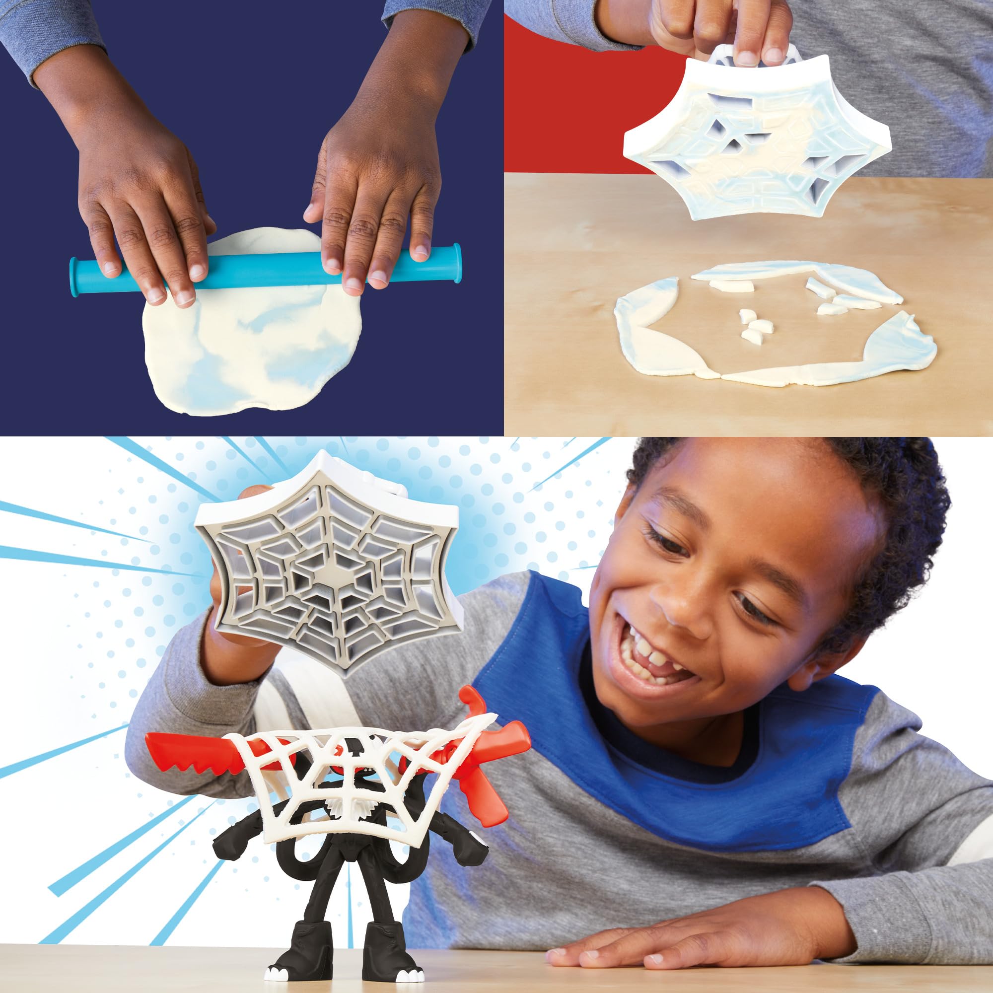 play-doh-marvel-spider-man-attaque-tranchante-coffret-venom-4-ans image 5
