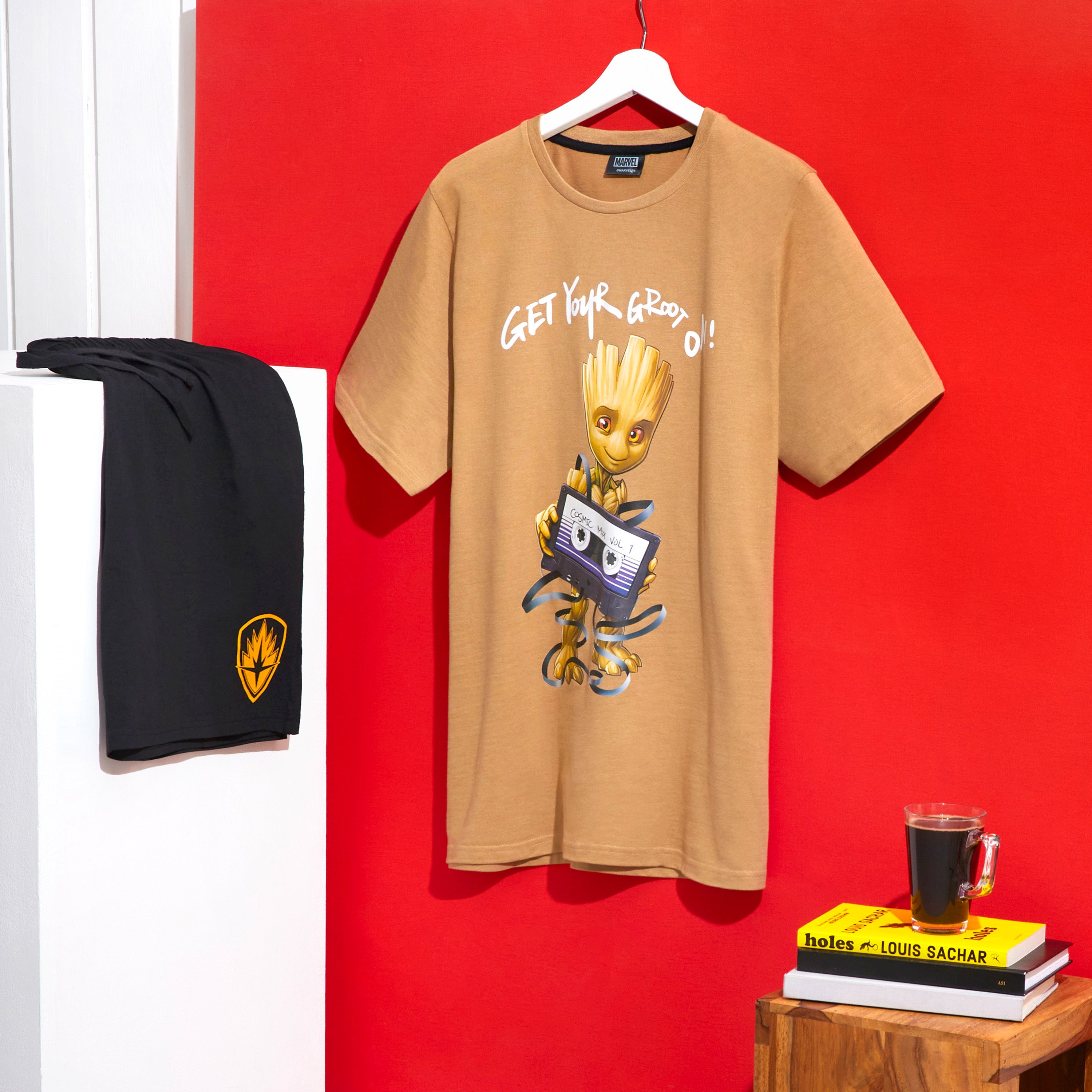 marvel-pyjama-court-homme-groot-lot-2-coton image 6