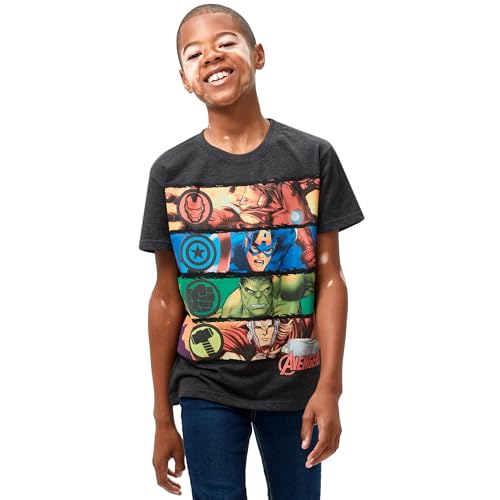 marvel-avengers-t-shirt-gar-on-3-4-ans-thor-hulk image 8