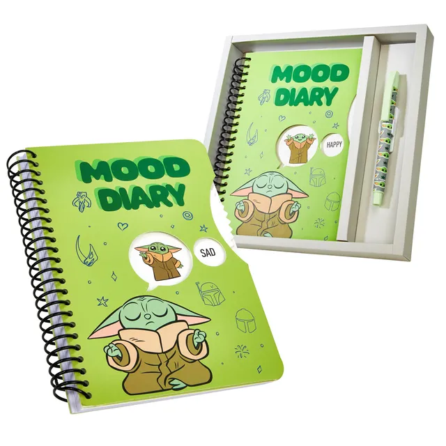 disney-journal-enfant-baby-yoda-stickers-et-stylo image 1