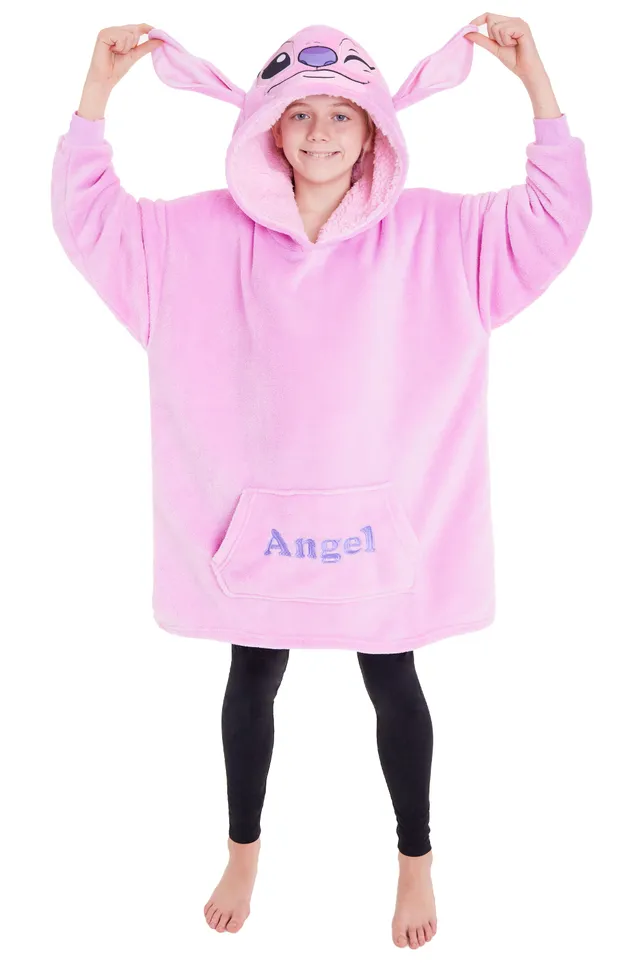 disney-stitch-plaid-capuche-enfant-angel-polaire image 1