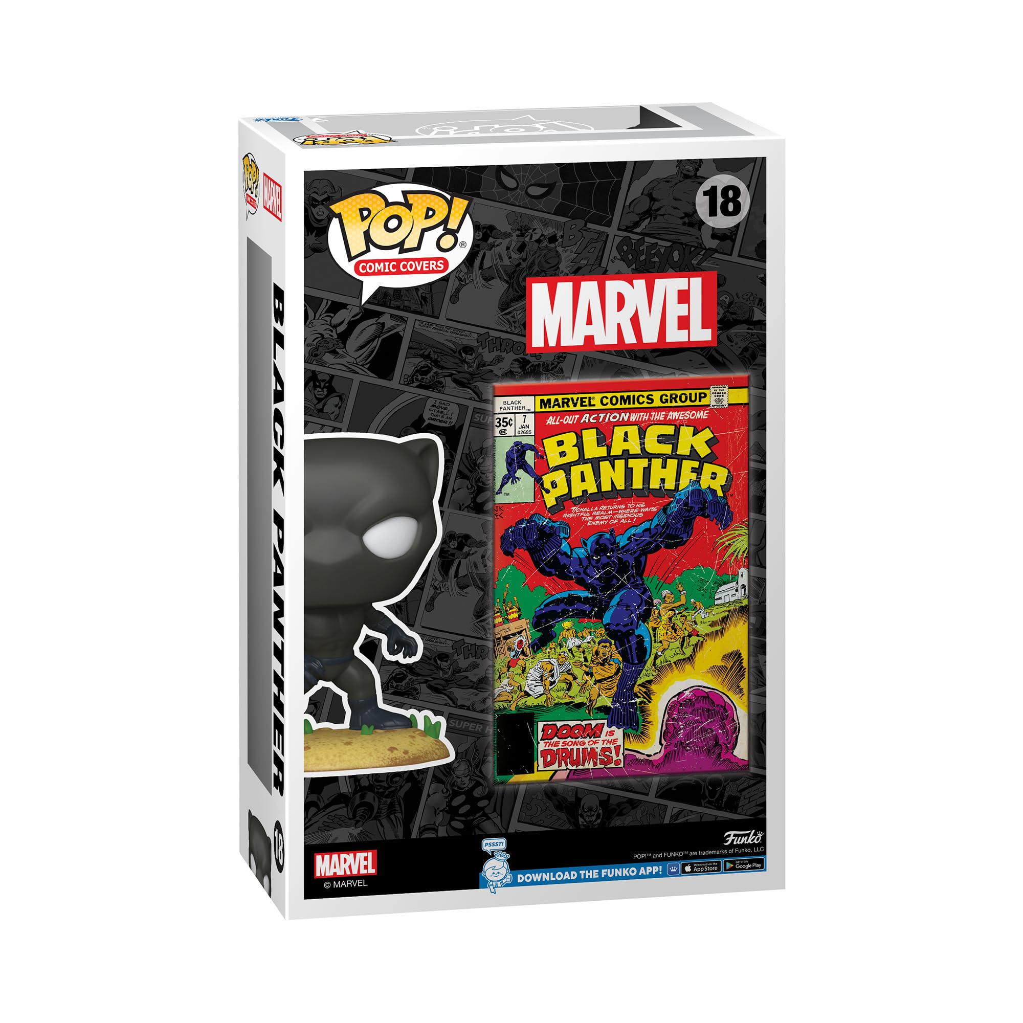funko-pop-comic-cover-black-panther-figurine-28-cm image 3