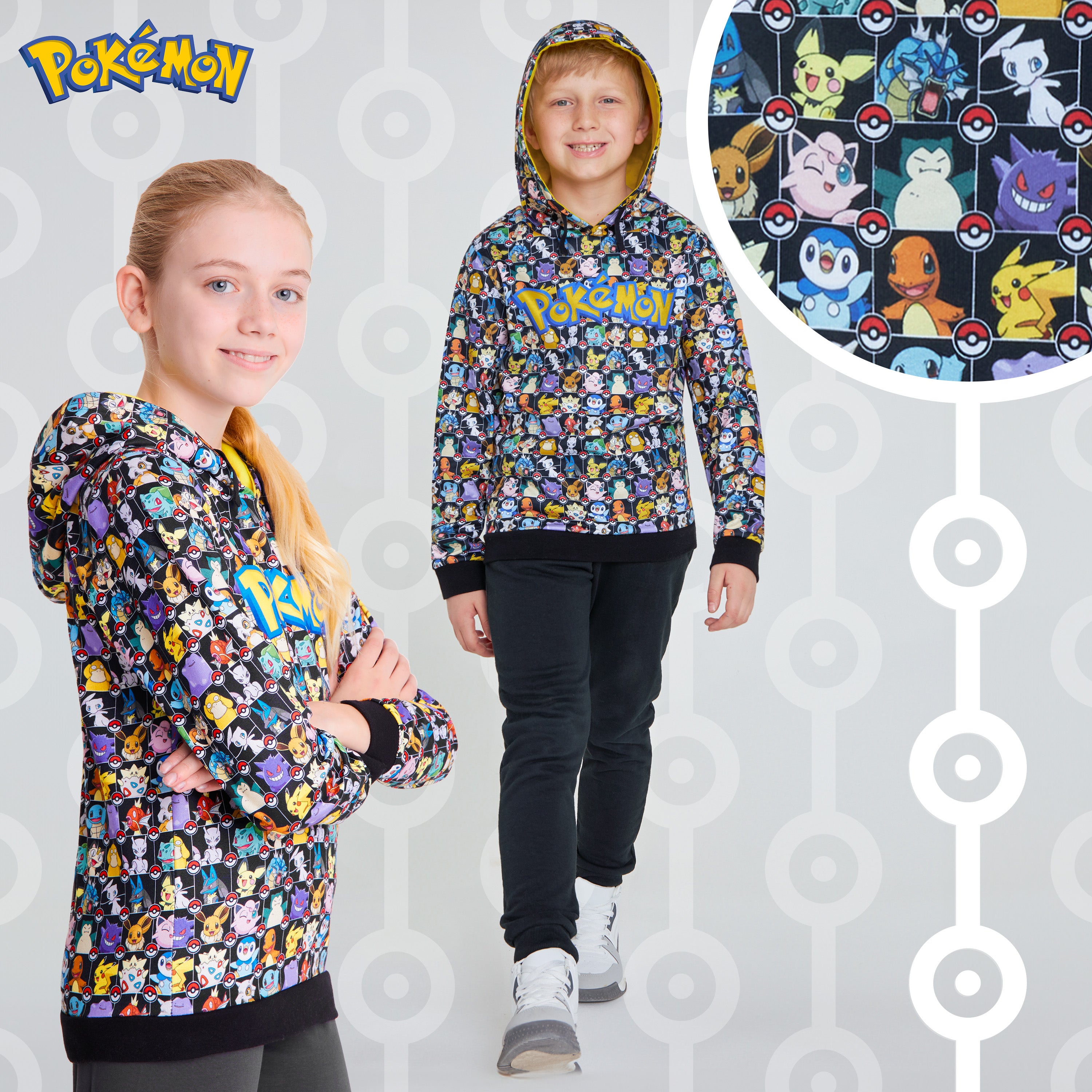 pok-mon-boys-sweat-capuche-enfant-pikachu-7-8-ans image 4
