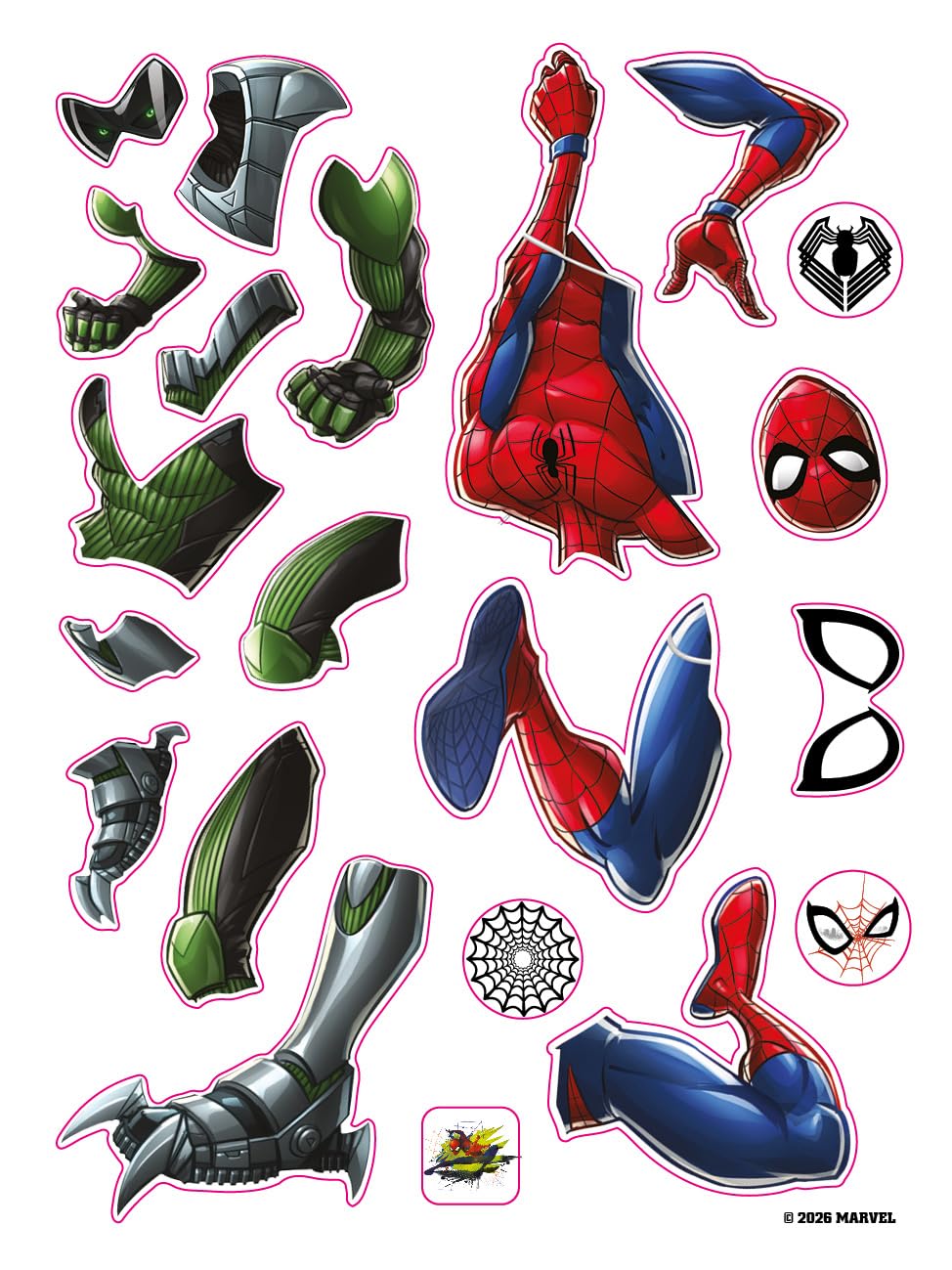 marvel-spider-man-colorie-habille-pr-ts-combat-5-ans-autocollants image 3