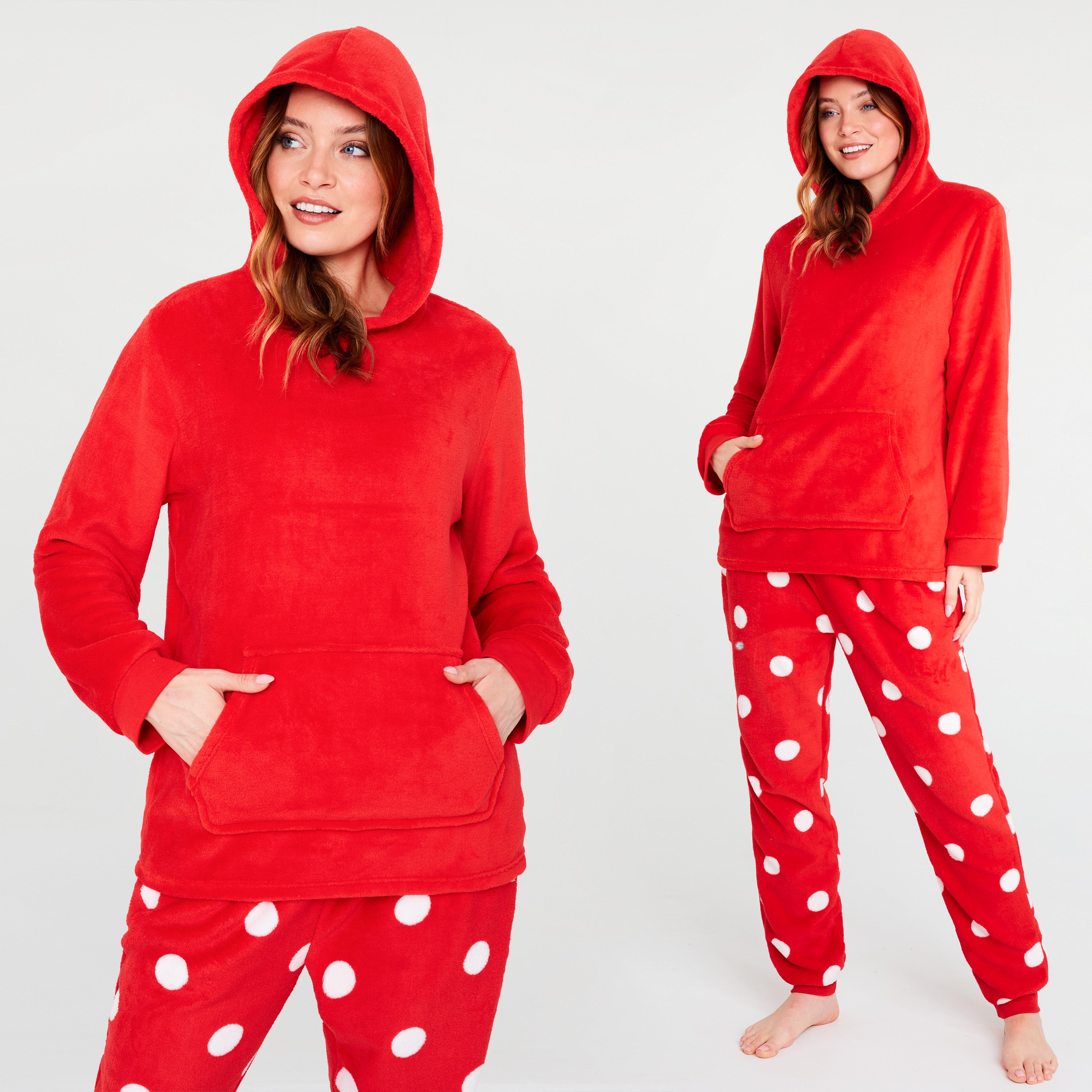 citycomfort-pyjama-polaire-femme-capuche-2-pi-ces-doux image 2