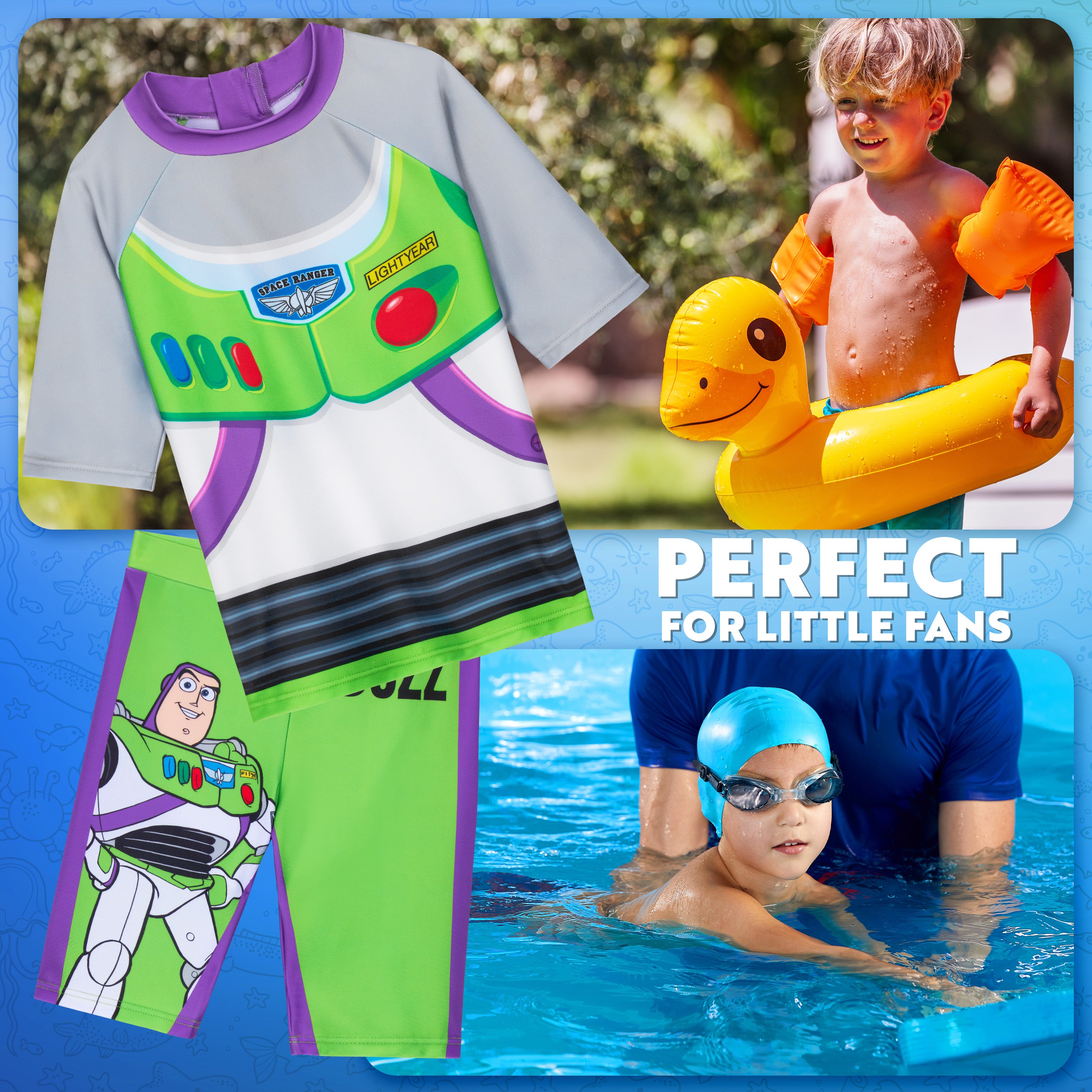 buzz-l-clair-maillot-bain-gar-on-2-pi-ces-rash-guard image 2