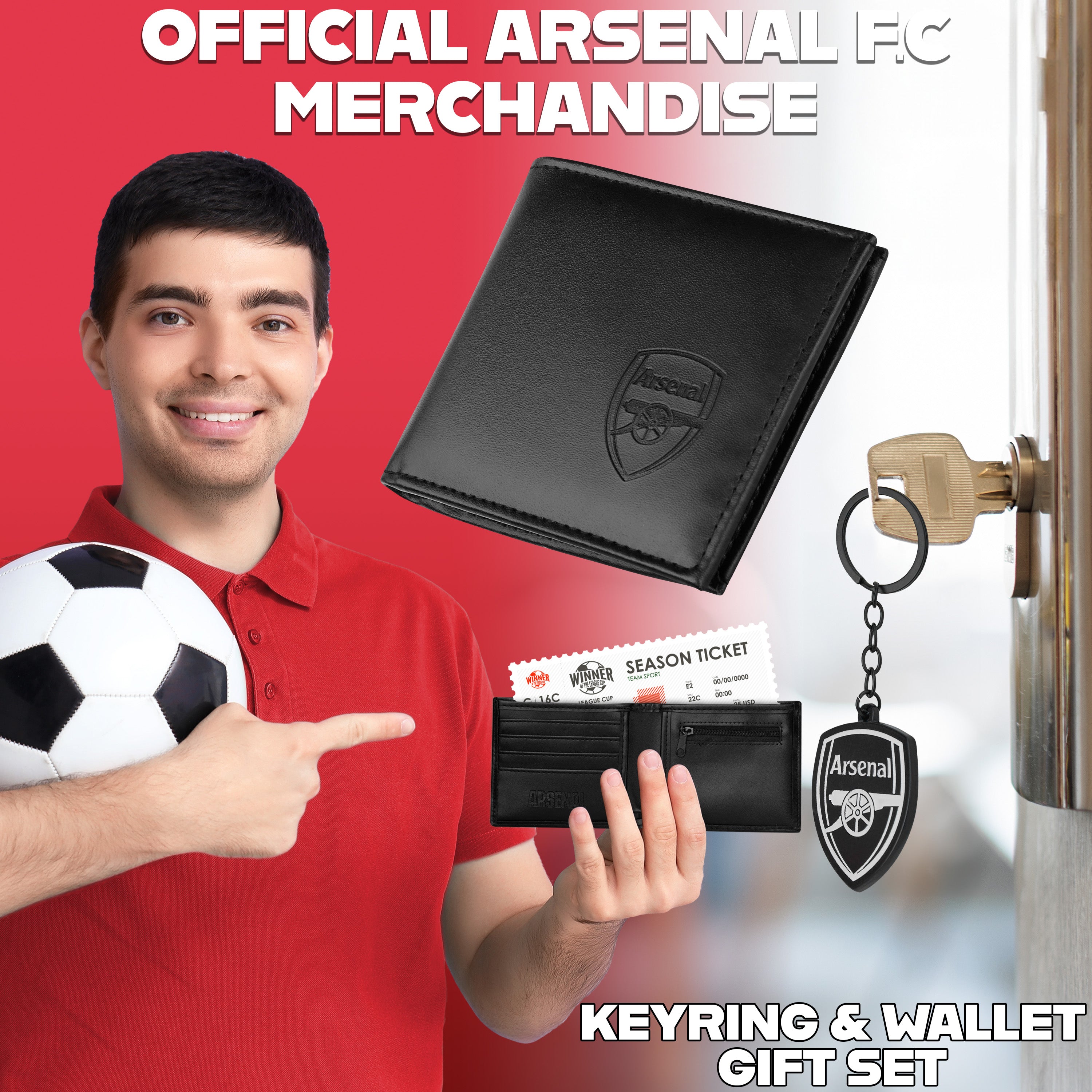 arsenal-fc-portefeuille-homme-porte-cl-s-supporter image 3