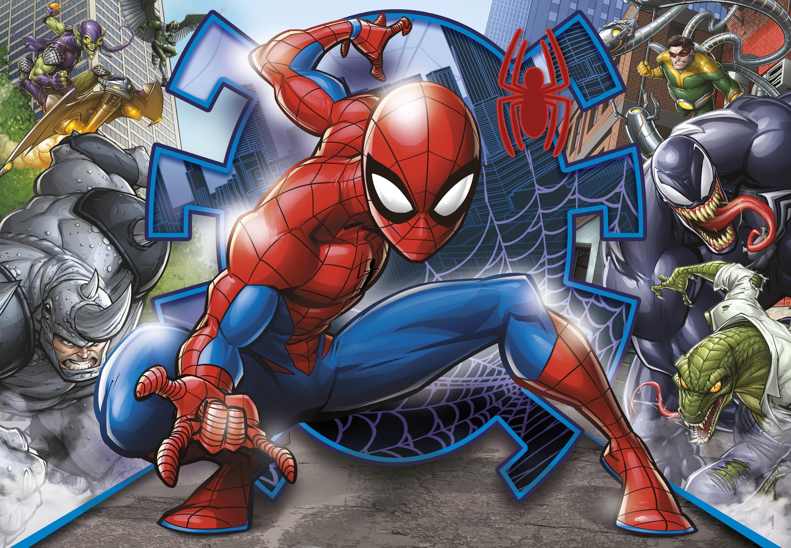 marvel-spider-man-puzzle-enfant-104-pi-ces-6-ans-clementoni image 2